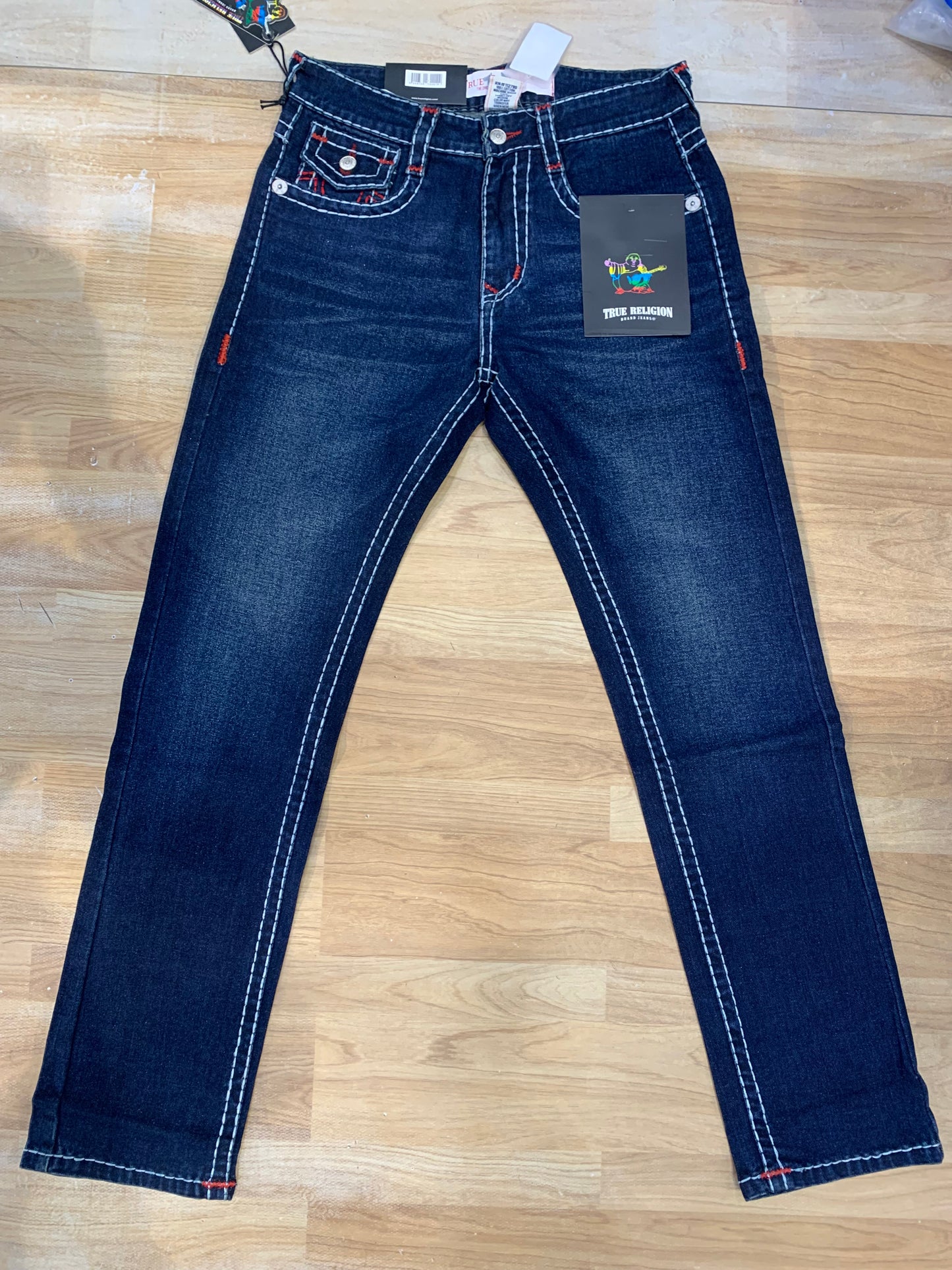 URT TRU Blue Colour Red Thread Heavy Denim Regular Fit Men’s Jeans 988870