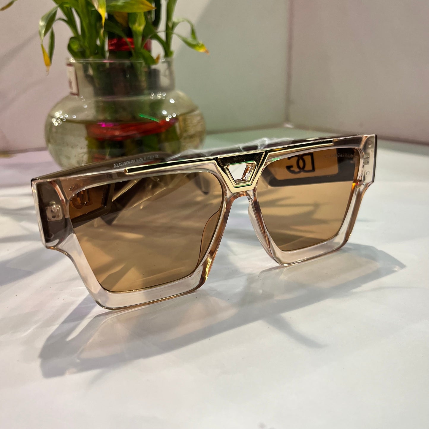 Lod Gold Brown Frame Brown Shade Heavy Quality Sunglass DG50115915145