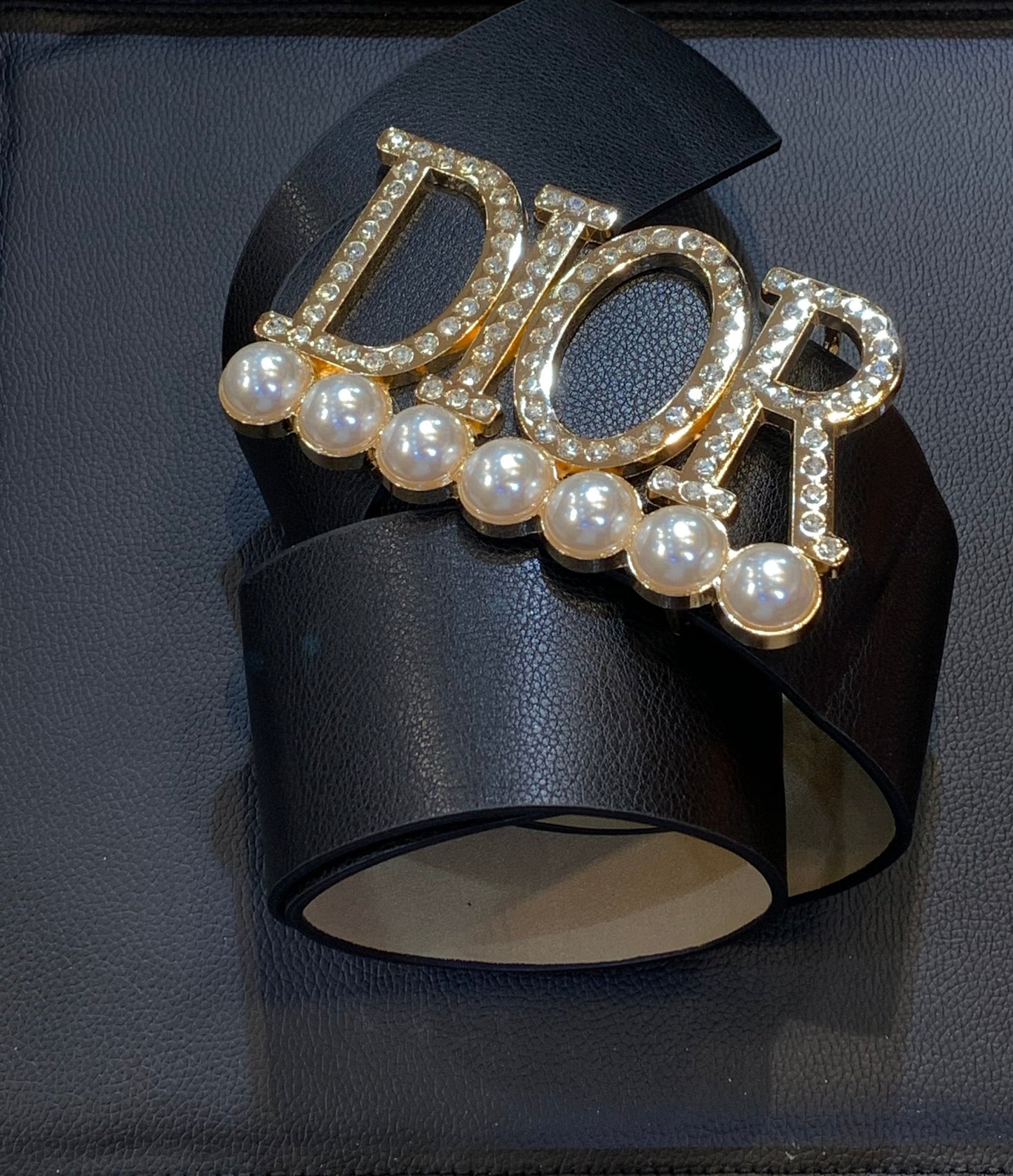 OID Gold Buckle Black Belt 987112