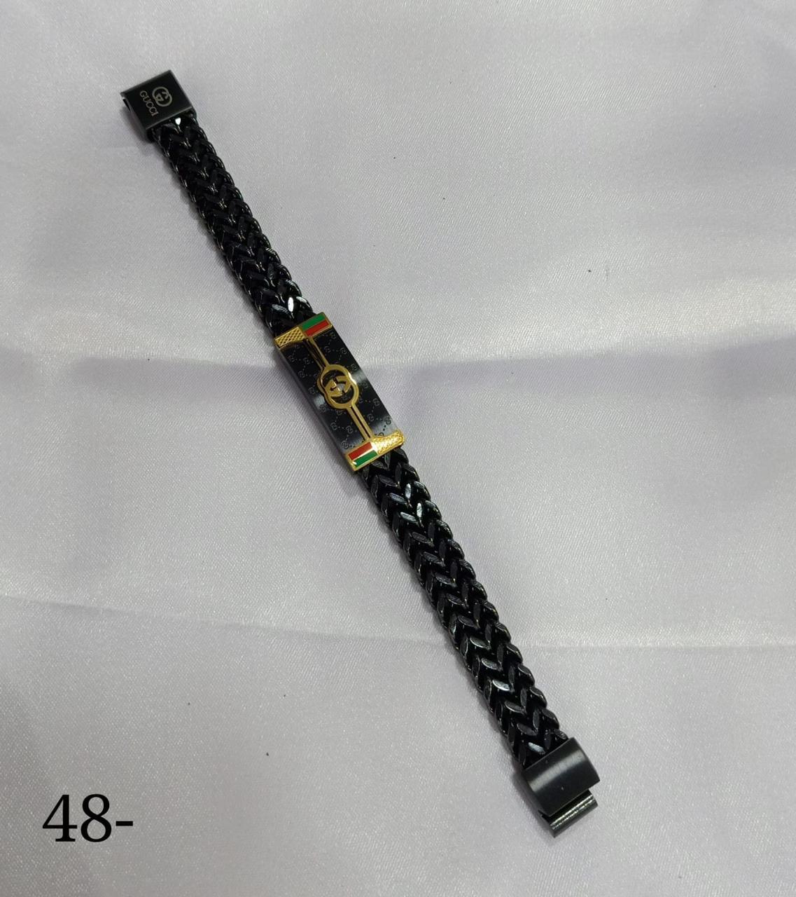 CUG GUC Black Colour Premium Quality Imported Unisex Bracelet 22483