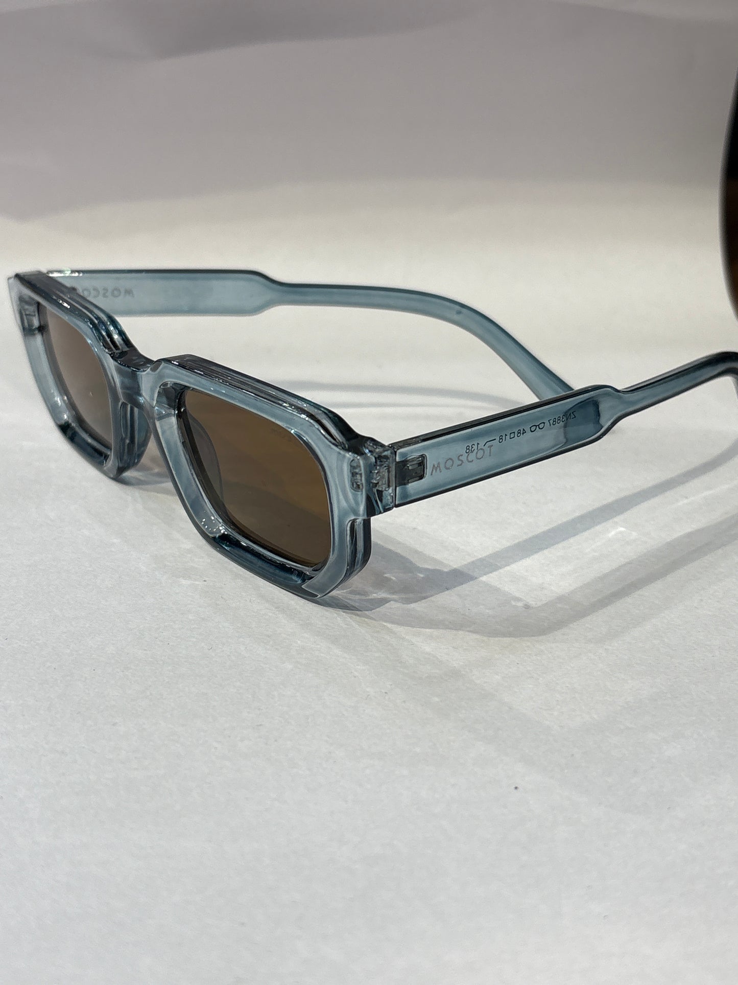 Som Mos Transi Blue Frame Brown Shade Unisex Sunglass ZN38874818138