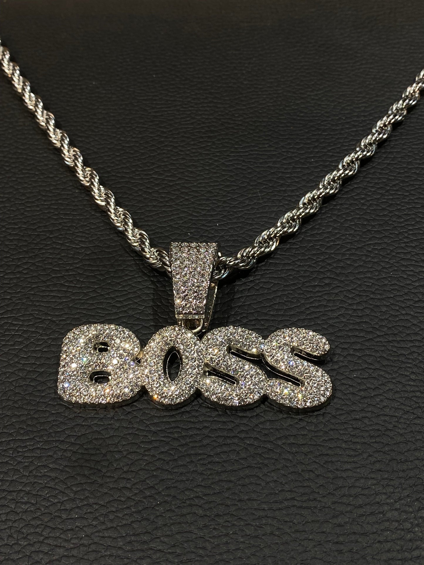 Boss Silver Diamond pendant 987313