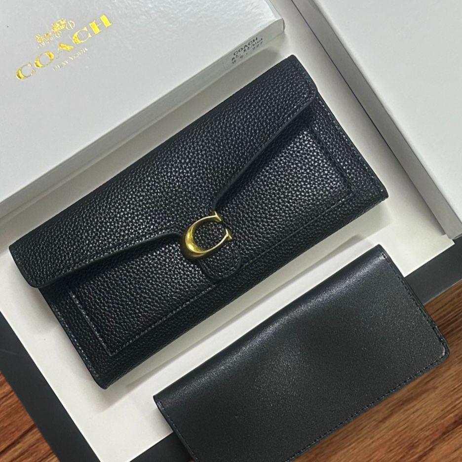 AOC COA Full Black Colour C Buckle Ladies Clutch 227