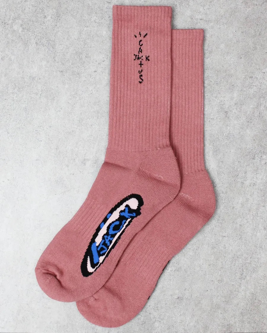 BR JACK CACTUS Peach Colour With Black Blue Print Premium Quality Full Socks 990083