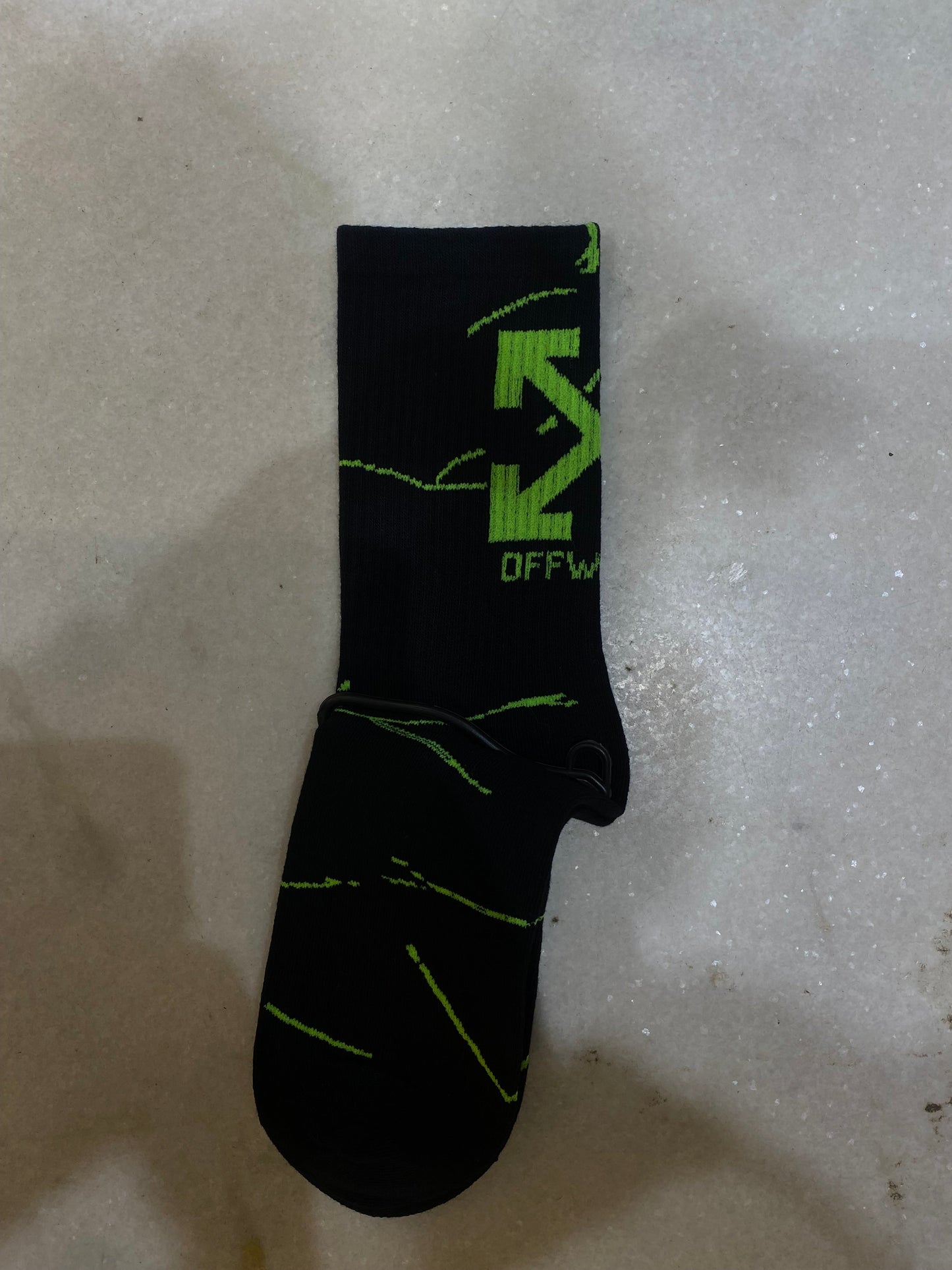 Black Neon Colour Imported Unisex Socks 987743