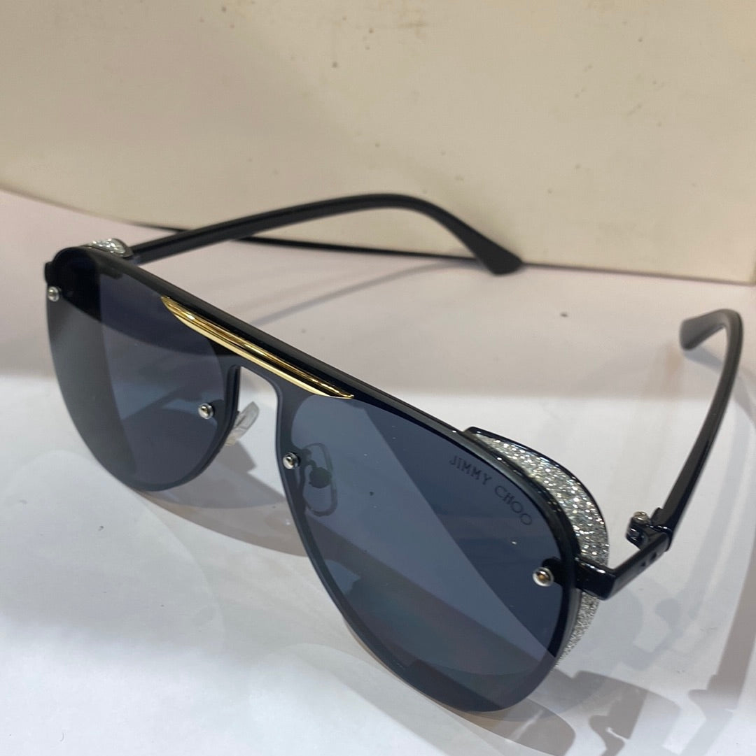 Mij Black Frame Black Shade Unisex Sunglasses 9225 53 18 140