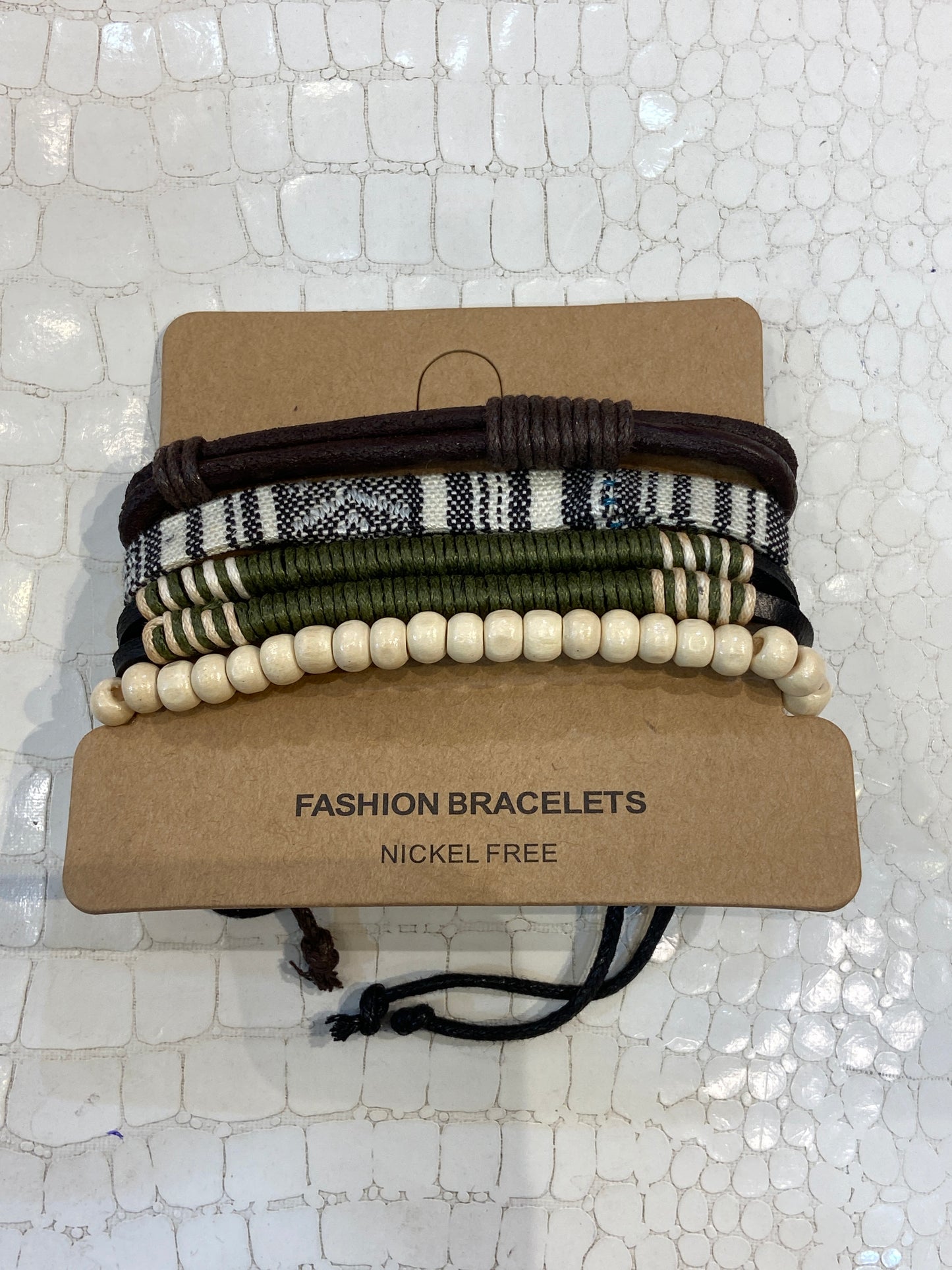 Imported Leather Bracelet 4 Set 988448