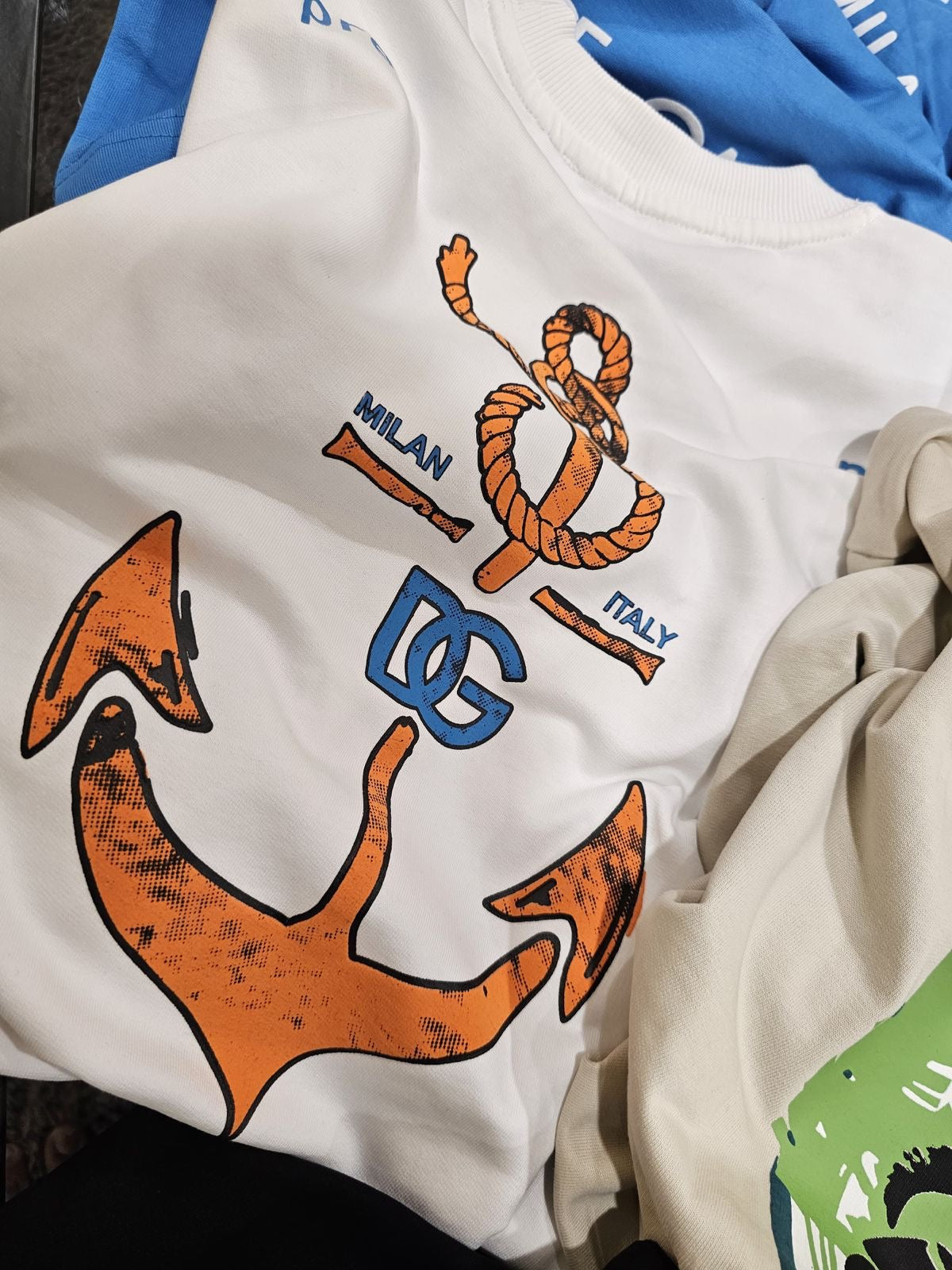 LOD White Colour Print Premium Quality Round Neck Oversized Tshirt 85029