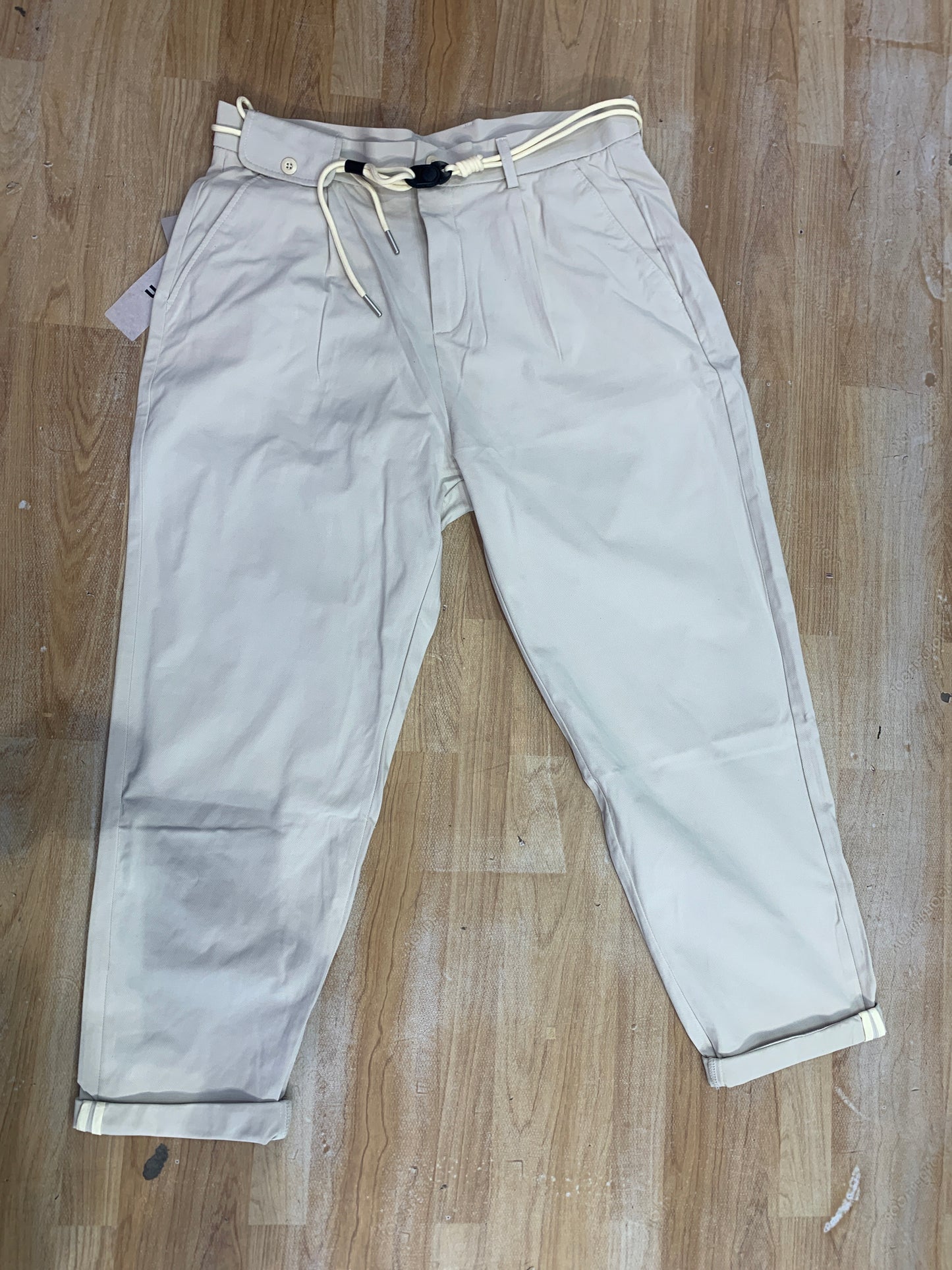 Cream Colour Korean Style Unisex Pants J086