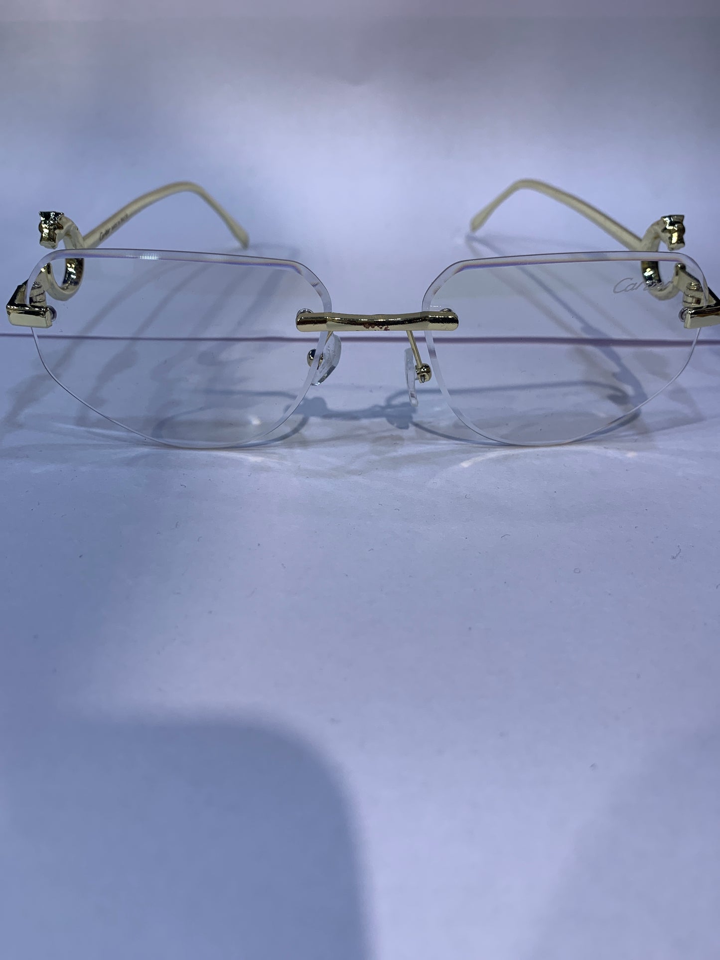 RAC Frameless Trancy Shade Golden Stick Unisex Sunglasses SUN804