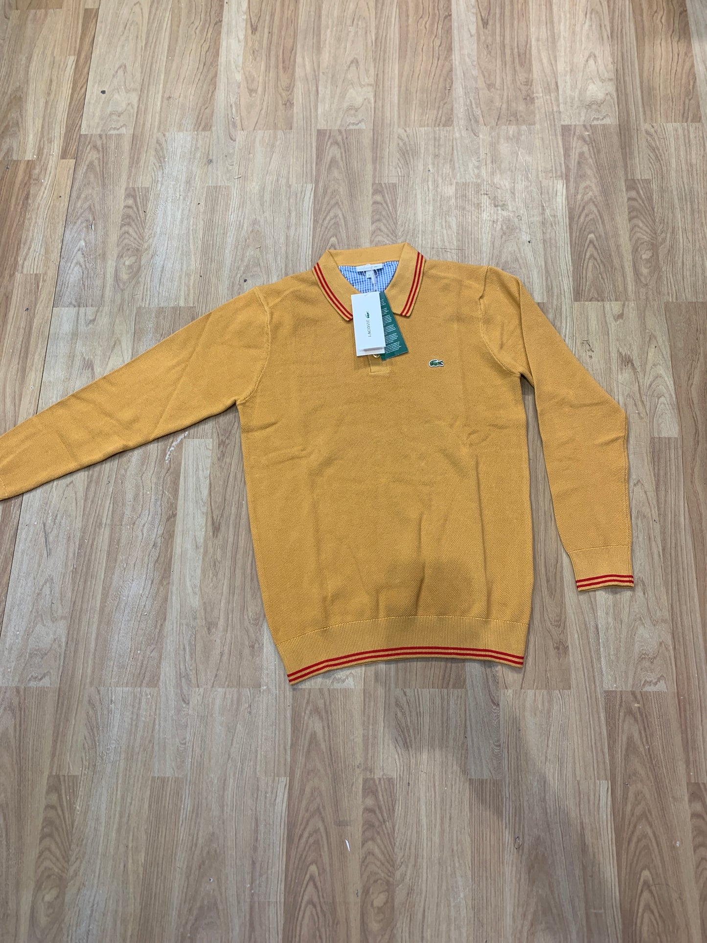 CAL Yellow Colour With Print Collar TShirt Full selves 80822