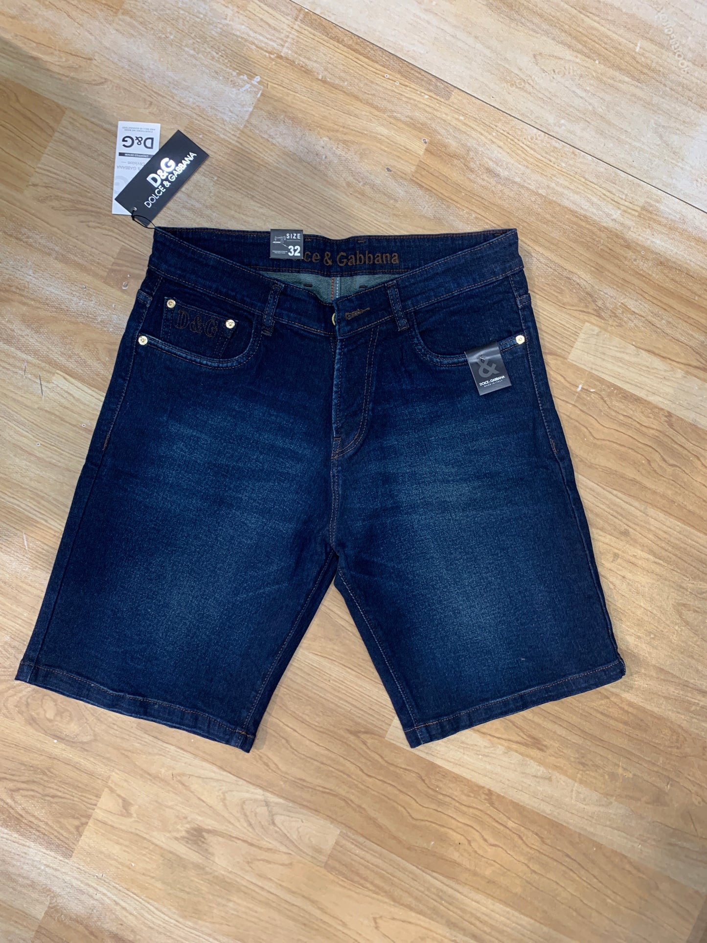 LOD Denim Shorts Blue Colour Brown Shed H2005