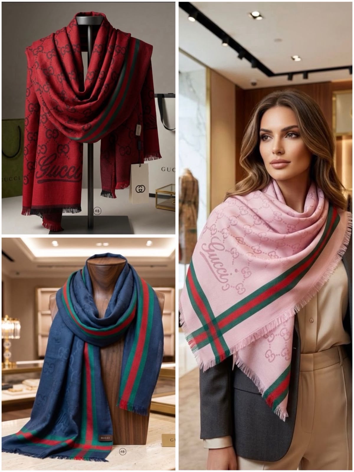 CUG GUC Pink Colour Premium Quality Unisex Stole 991395