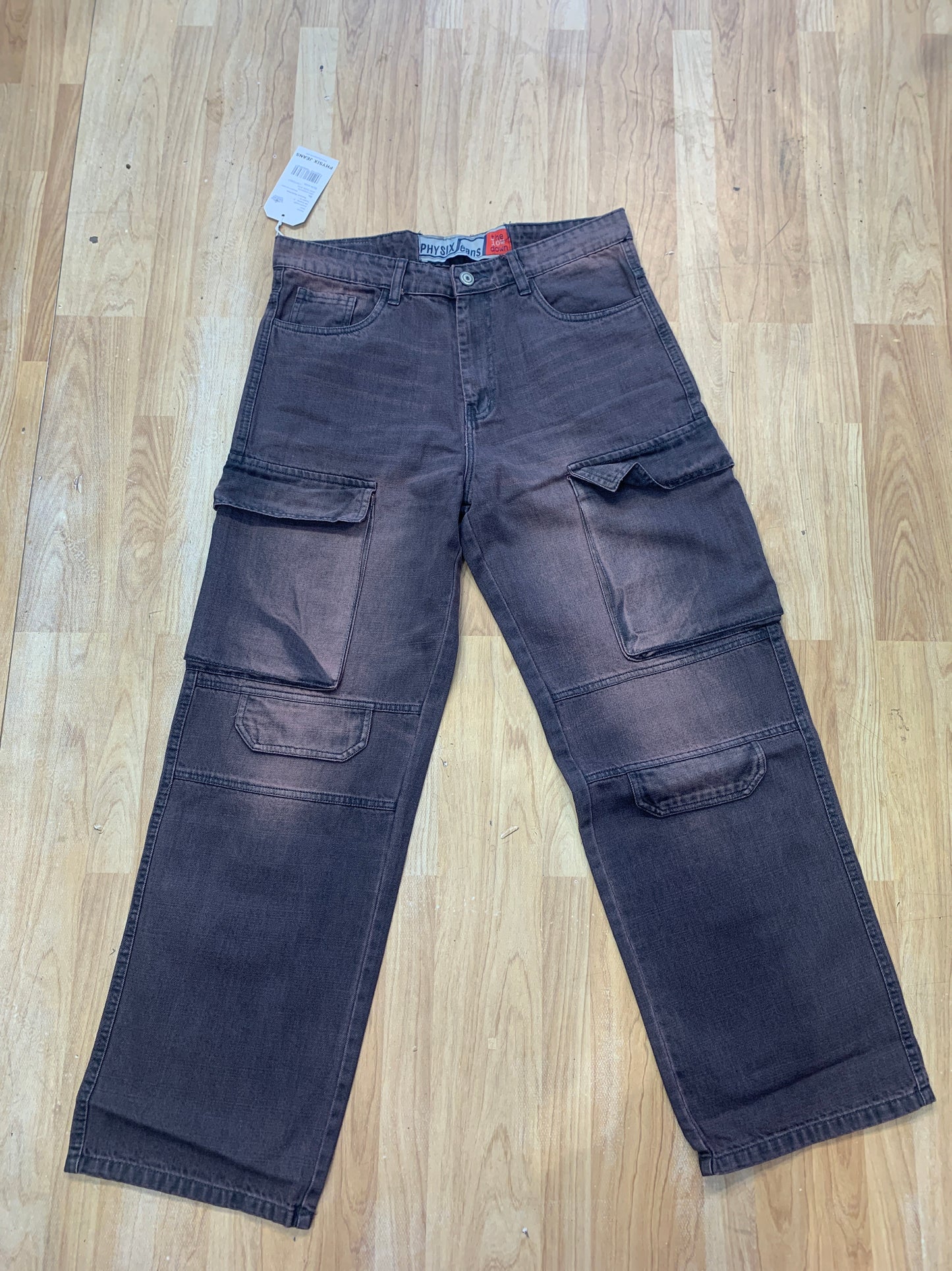 PHYSIX Grey Colour Purple Shade Jeans With Four Pockets Straight Fit H9086