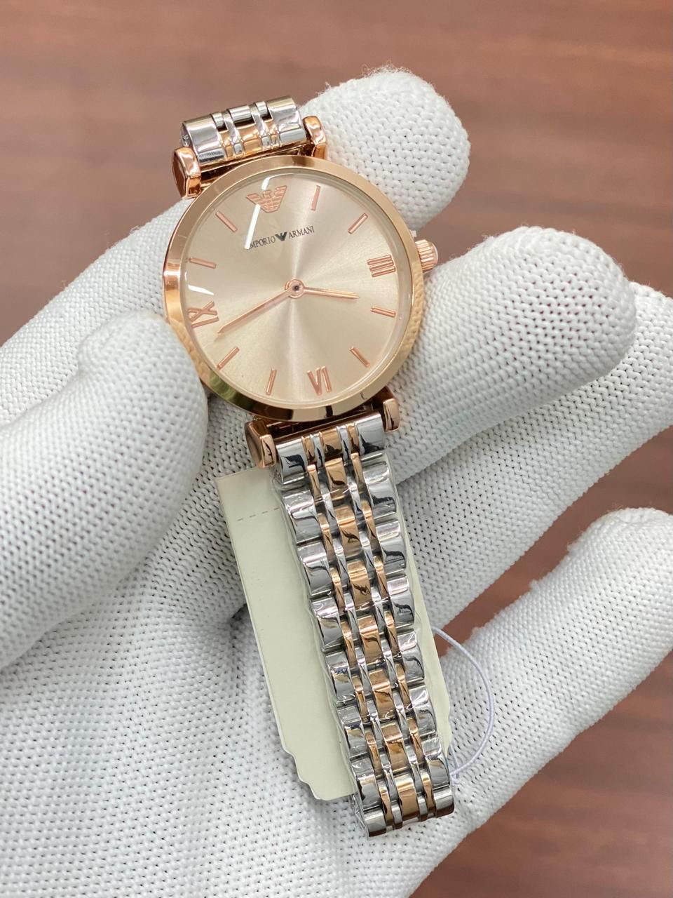 Mra Silver Copper Chain Copper Dial ladies Watch 988627