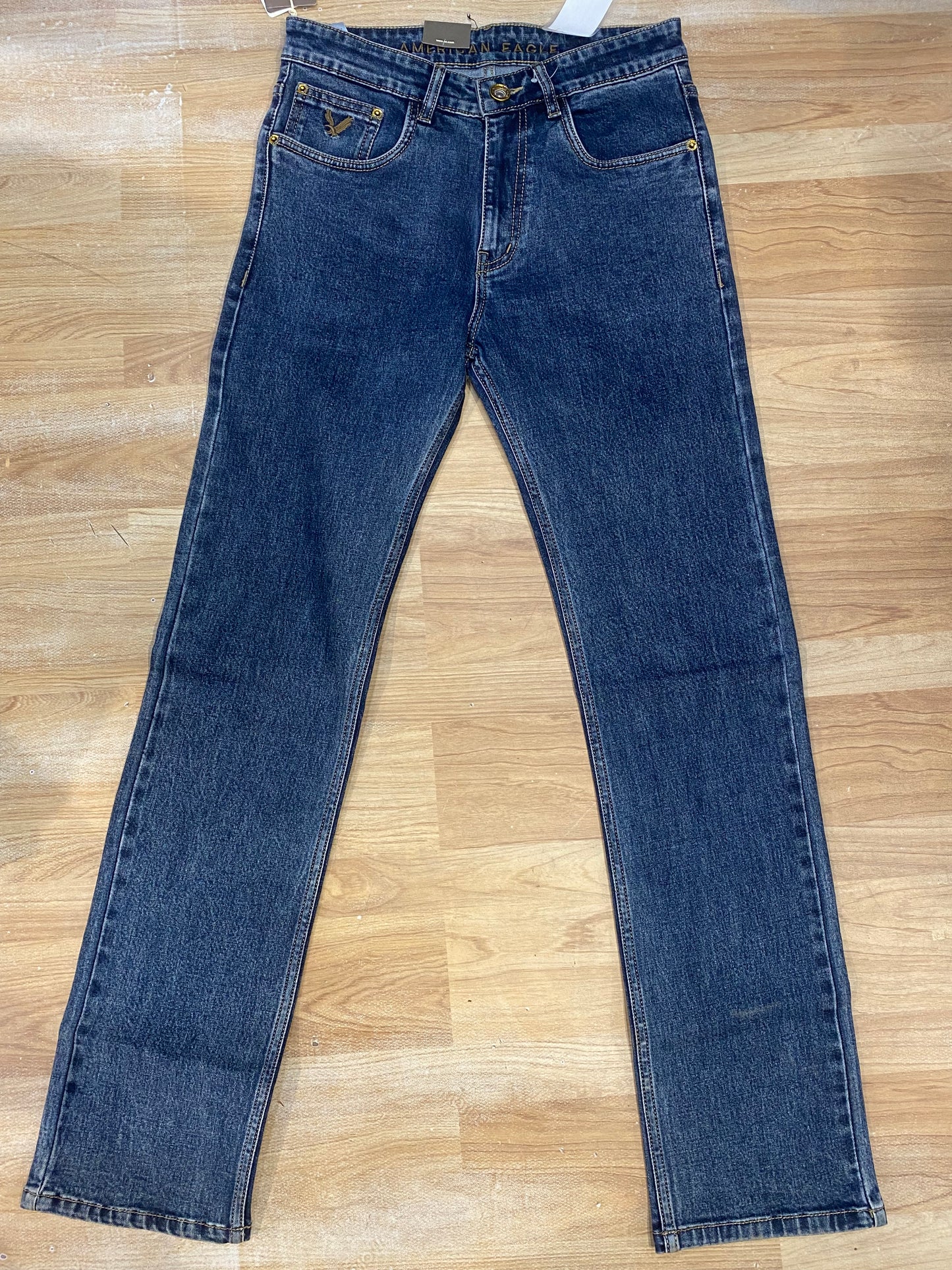 EMA AME Blue Colour Faded Heavy Denim Regular Fit Men’s Jeans 988865