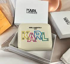 RAK KAR Cream Colour Multi Shade Unisex Zipper Wallet KXD0025