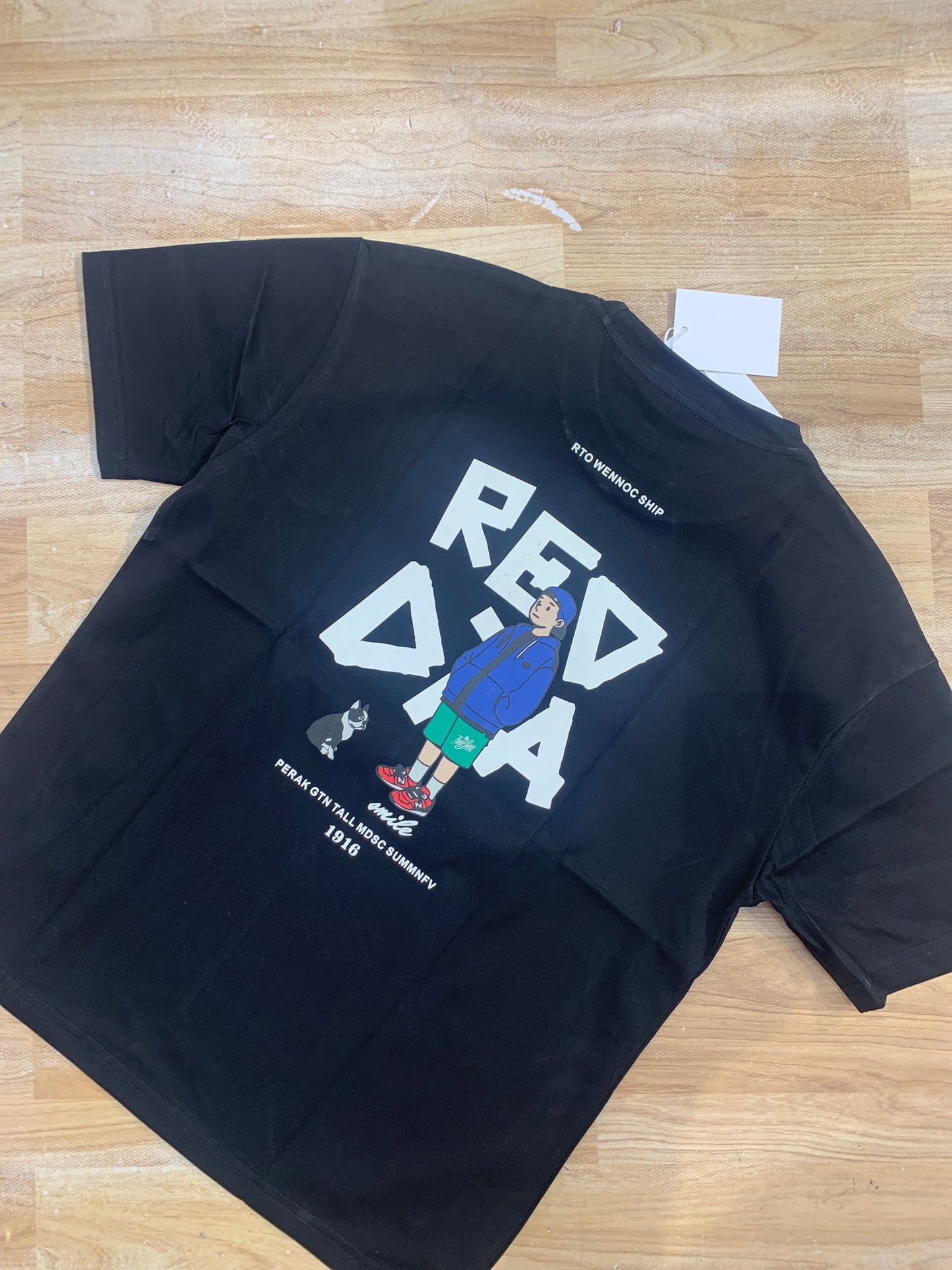 PHATSGU Black Colour Tshirt Back Print MY9904