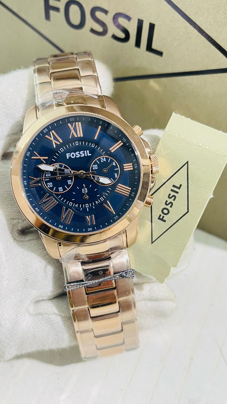 Sof Copper Chain Blue Dial chronograph Man Watch 988782