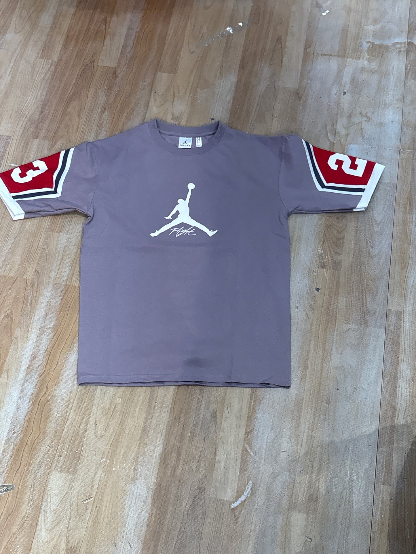 Jor Roj Purple Colour 23 Flight Drop Should Baggy Fit T shirt 988937