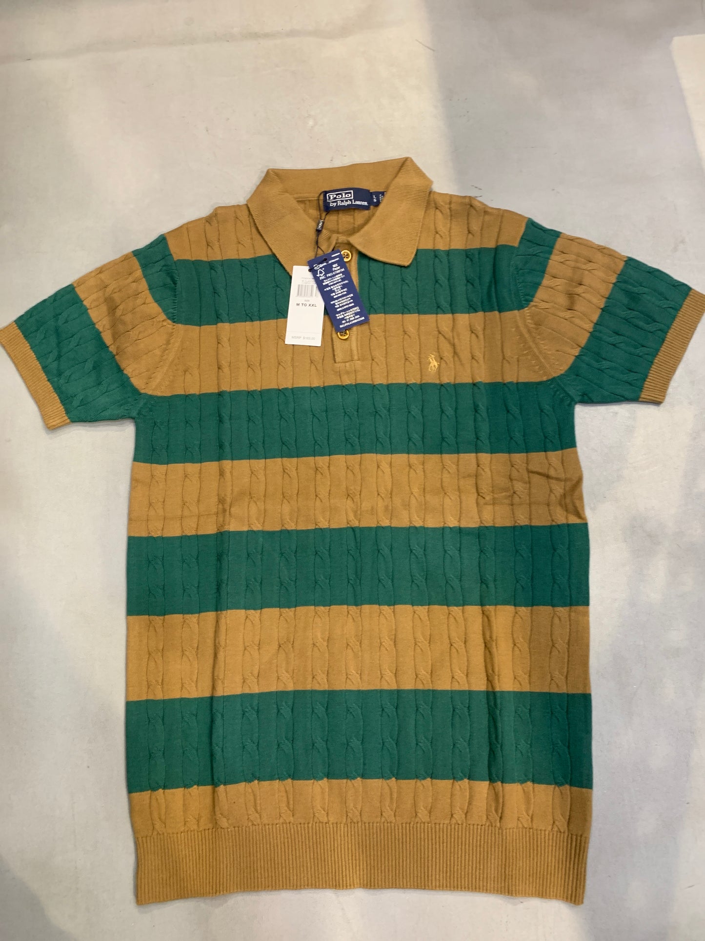 LOP POL Brown Green Colour Korean Style Premium Quality Collar T-Shirt 989885