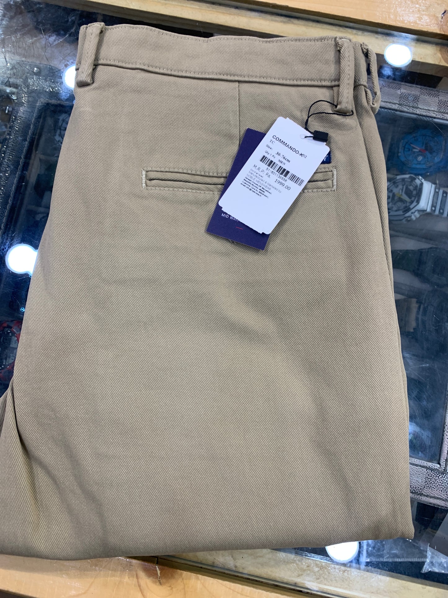 ROYAL NAVY Cotton Pants Brown Colour Regular Fit 511601139556