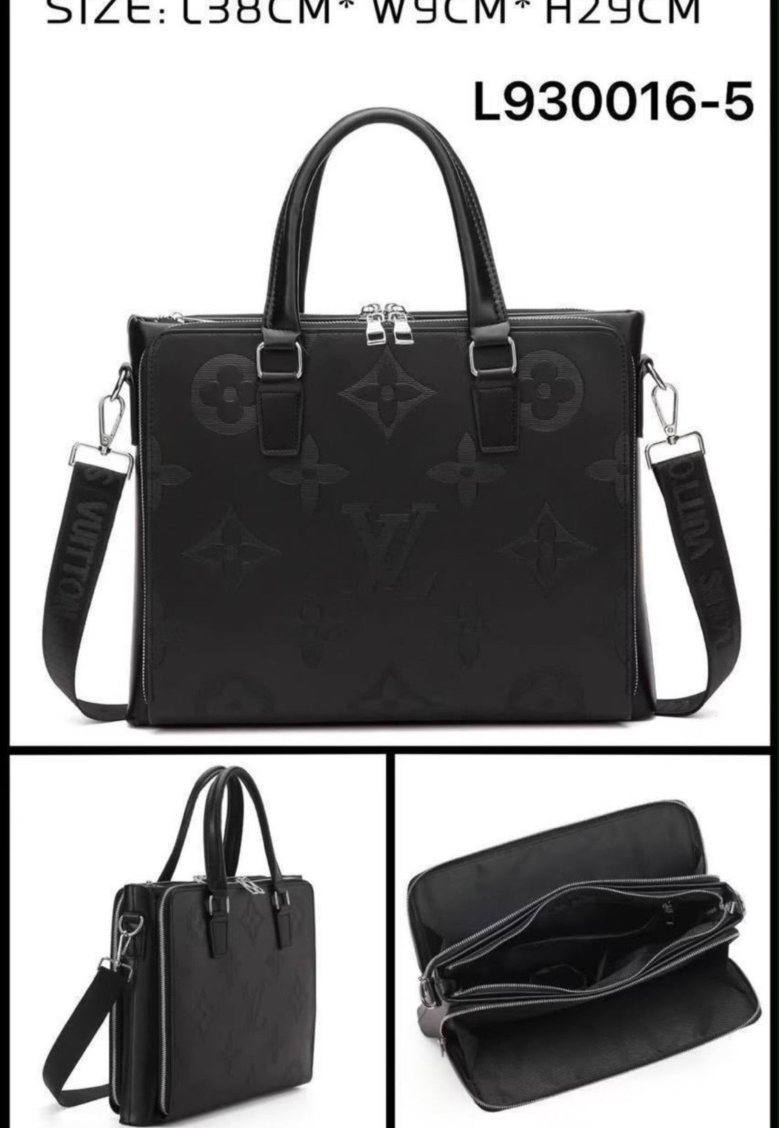 UOL LOU Black Colour Premium Quality Imported Laptop Bag 991335