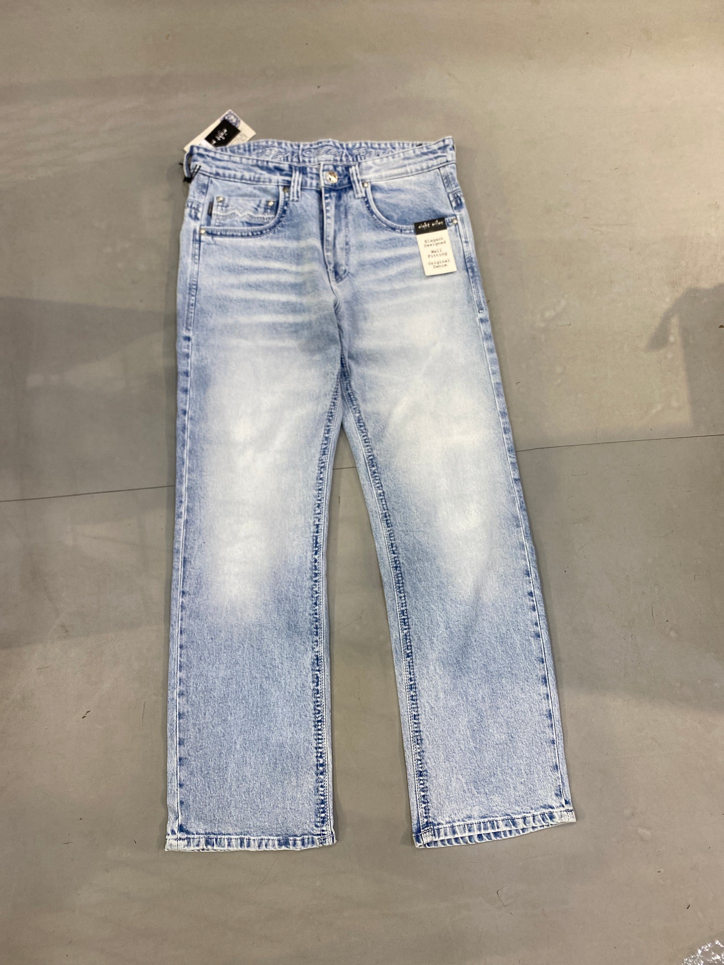 GIE EIG Ice Blue Colour Comfort Regular Fit Men’s Jeans 14400