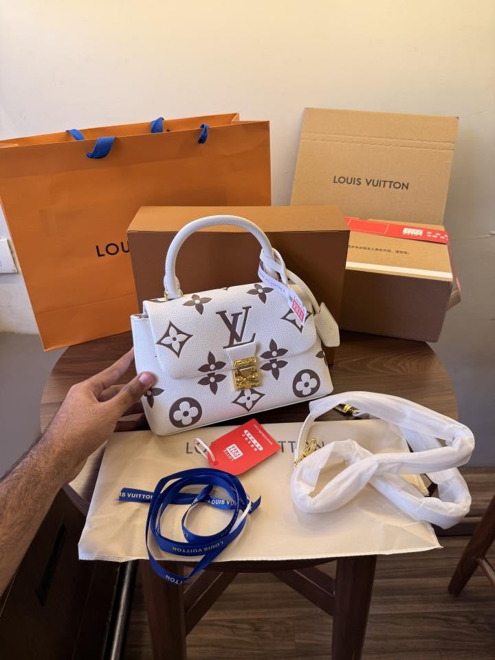 UOL LOU Flower Print khaki Colour Premium Quality Ladies Sling Bag 43383