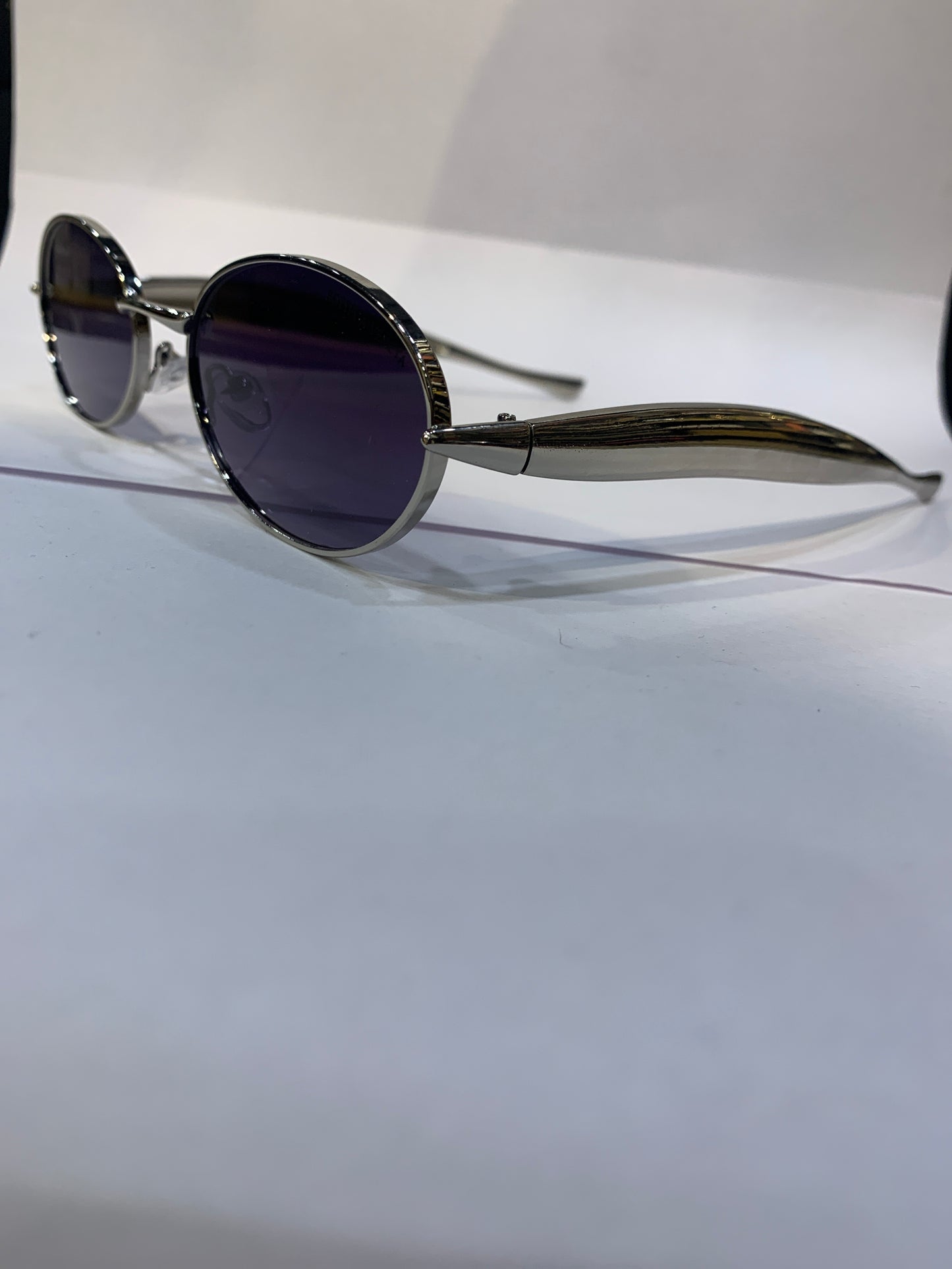 TOB Silver Frame Black Shade Unisex Sunglasses DY108 55 21 136
