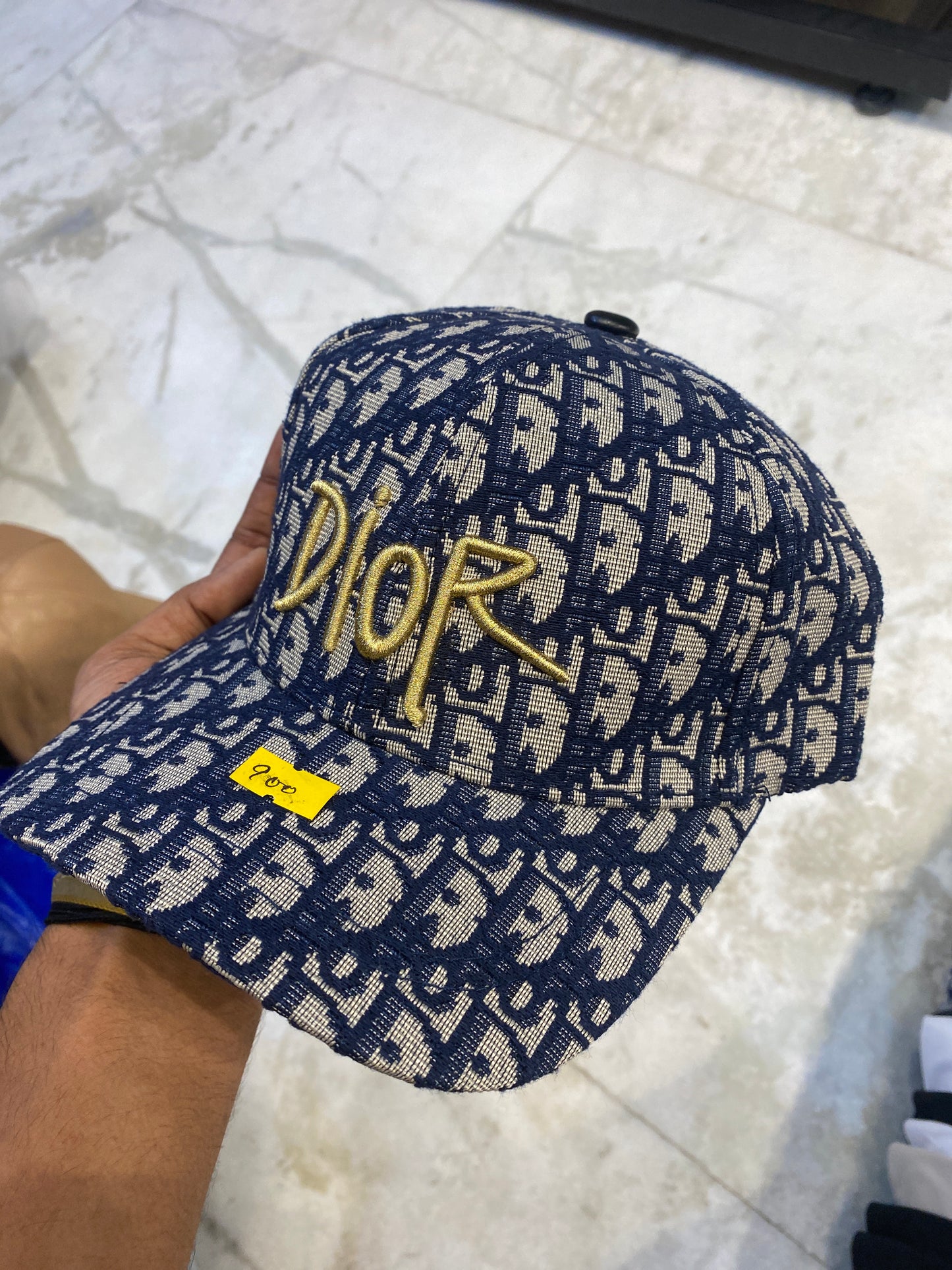 OID DIO Blue Colour Gold Embroidery Imported China Cap 988063