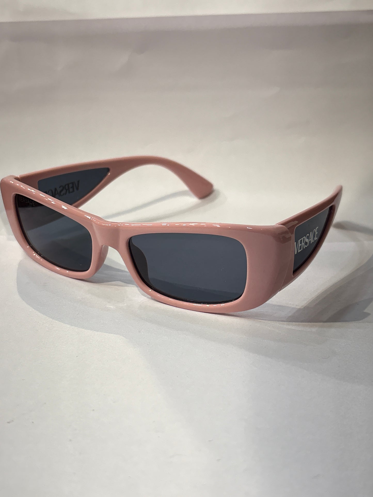 Rev Ver Peach Pink Frame Black Frame Unisex Sunglass 44815417-140