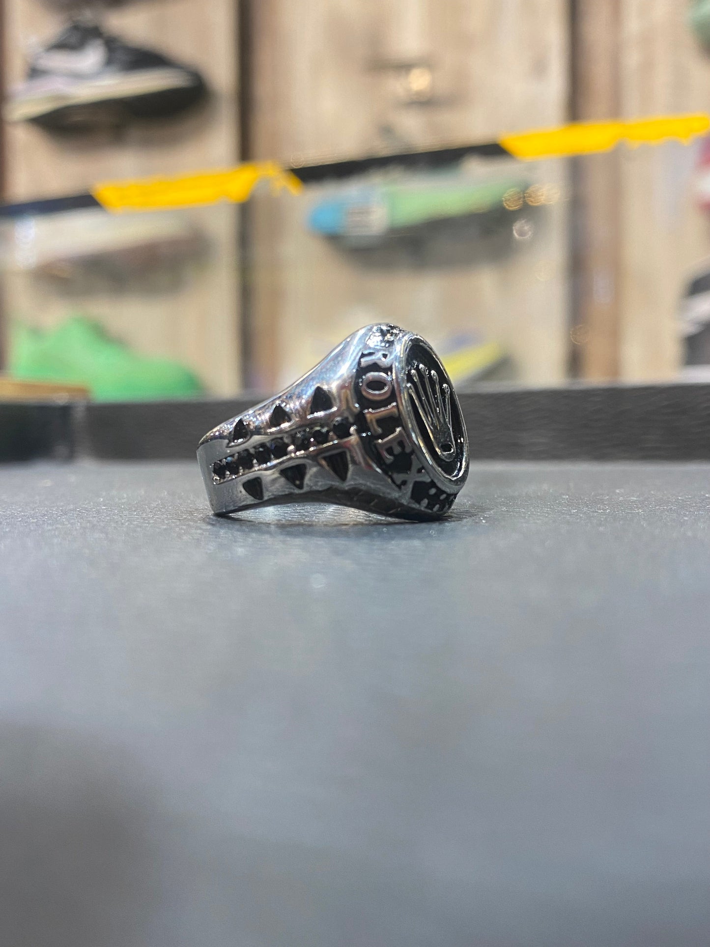 LOR Silver Black Ring 987303