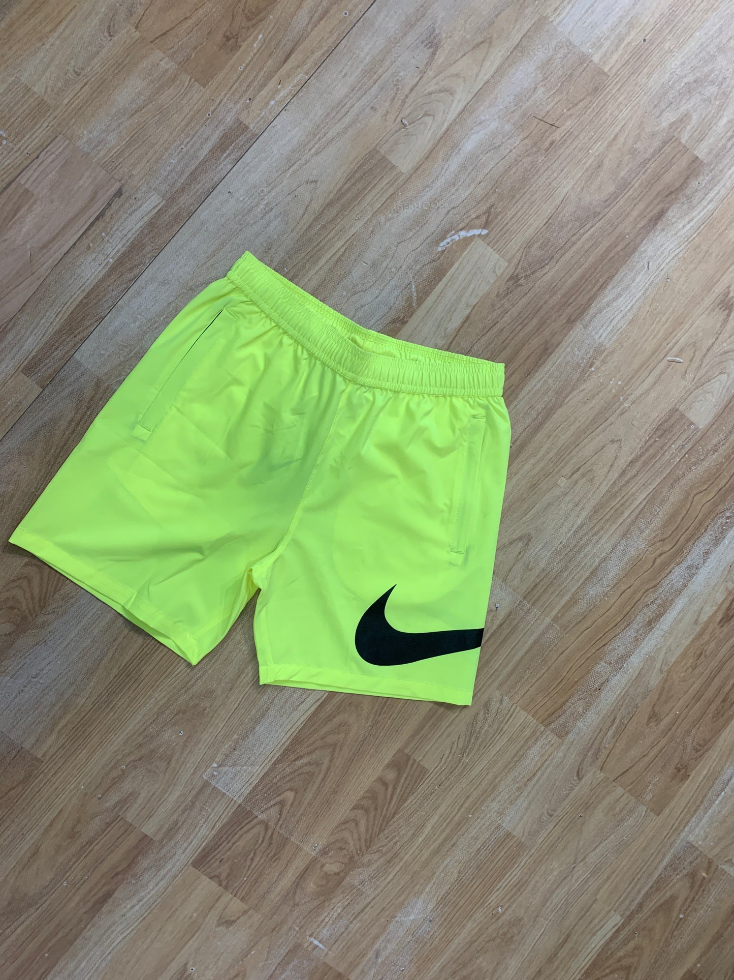Lime green Colour NK KIN NS Lycra Shorts Black Tick 988646