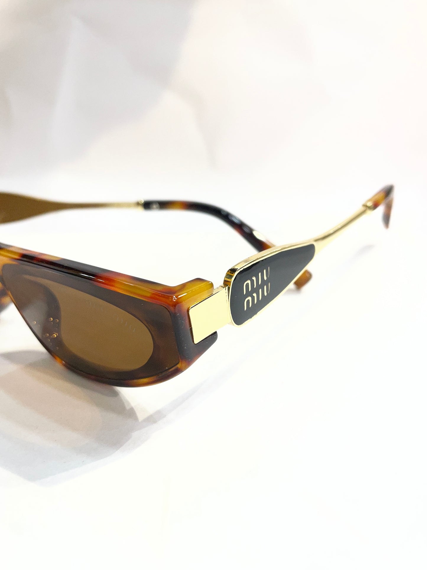 UIM MIU Leopard Frame Brown Shade Unisex Sunglasses SUN209