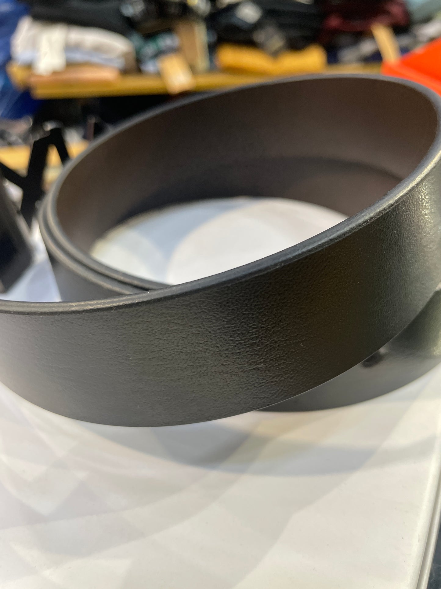 MRA Aix Full Black Matte Buckle Black Brown Reversible Strap Belt 990782