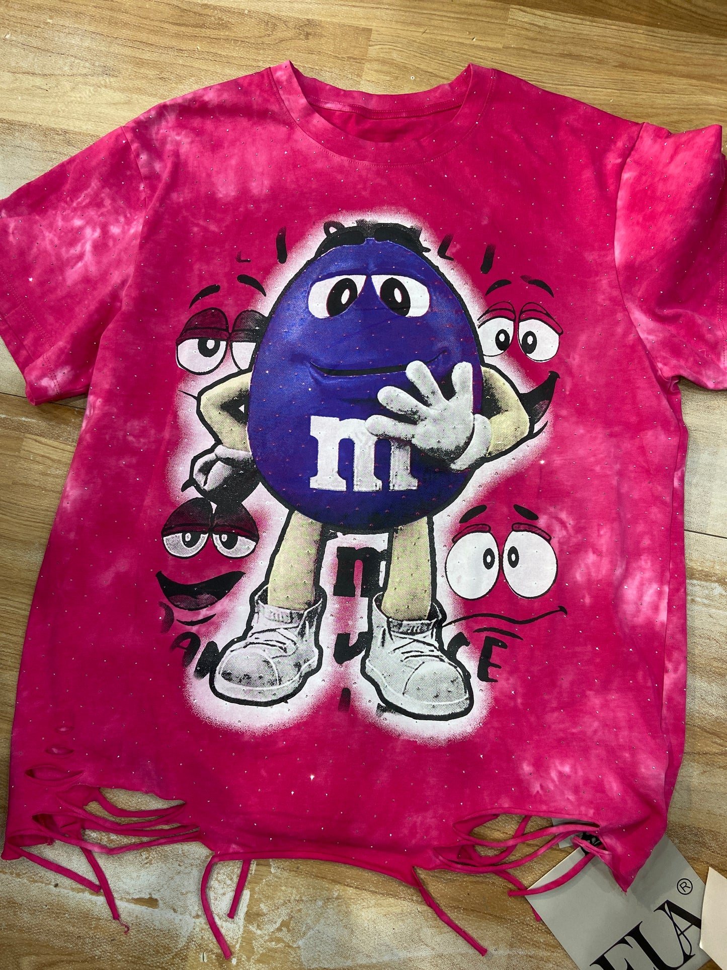 Pink Rugged Stone Work Tshirt 13689