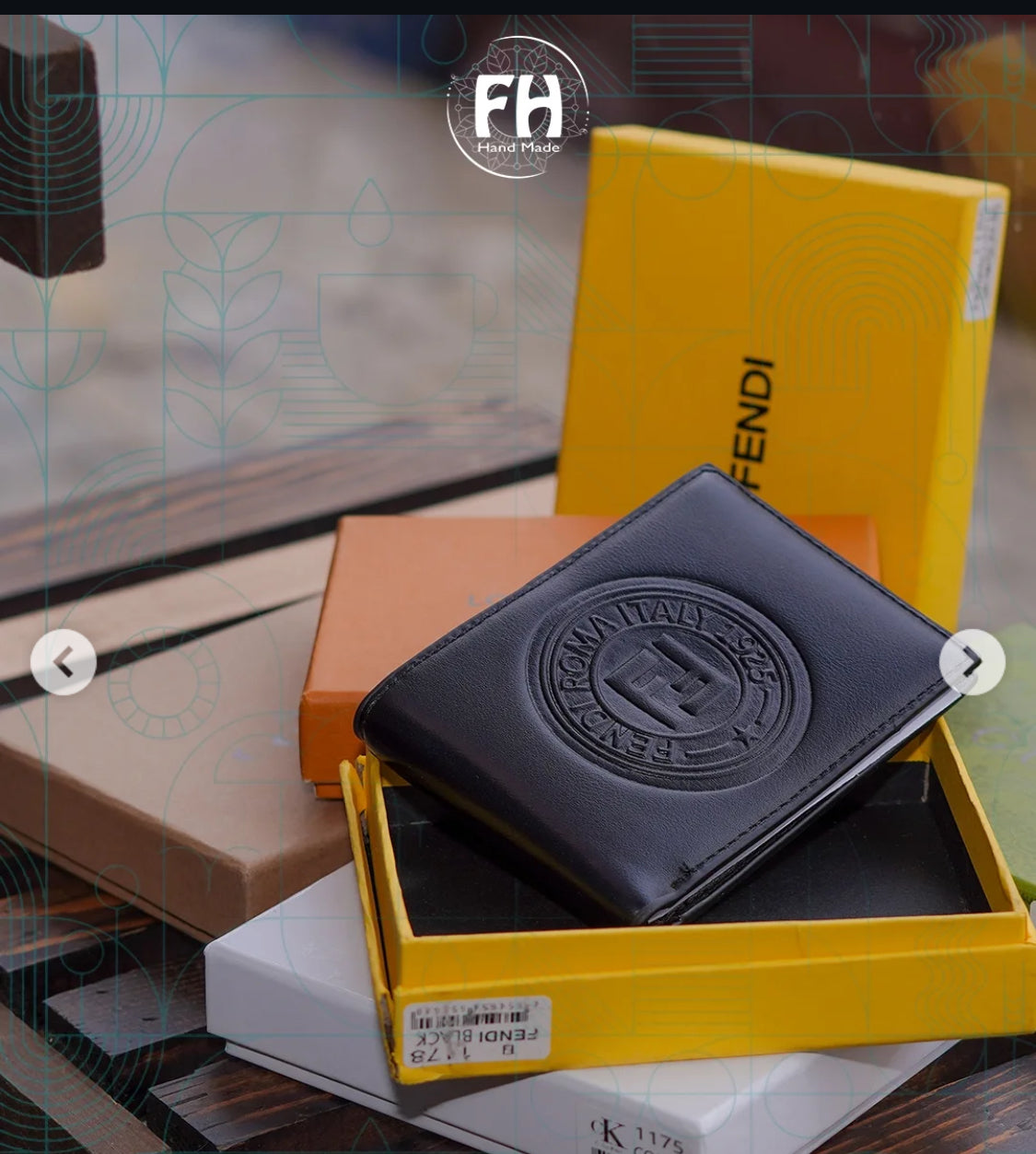 NEF Black Colour FF Print Imported Men’s Wallet 990180