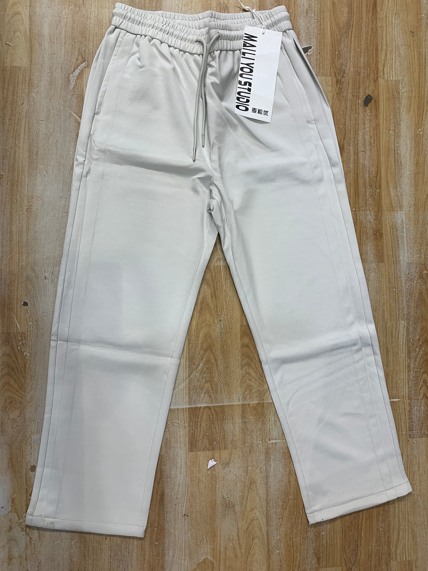 MAILI YOU STUDIO Light Gray Colour imported Premium Quality Unisex Lower Straight Fit 2855