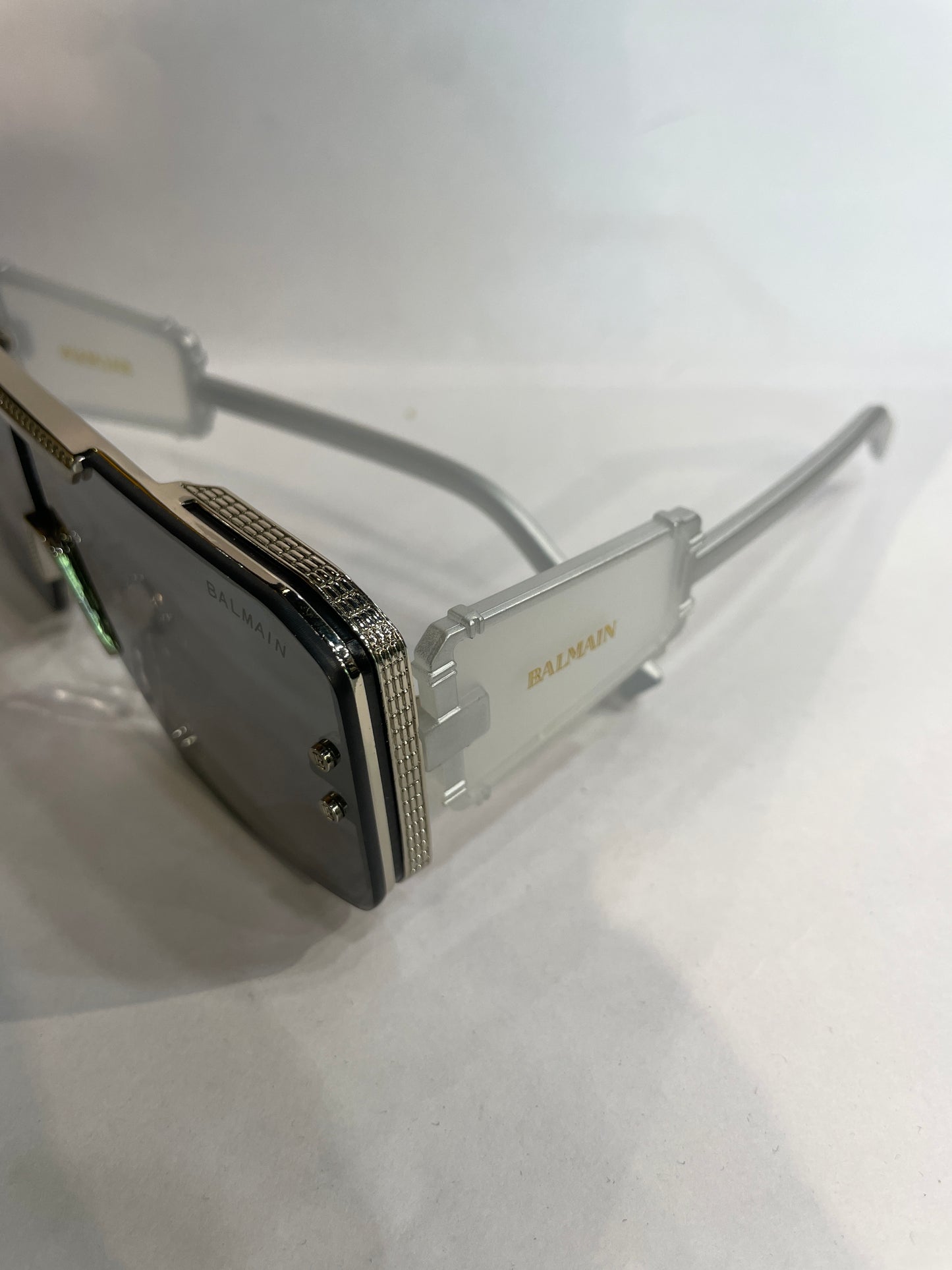 LAB Silver Frame Black Shade Unisex Sunglasses ZS98196 58 18-145