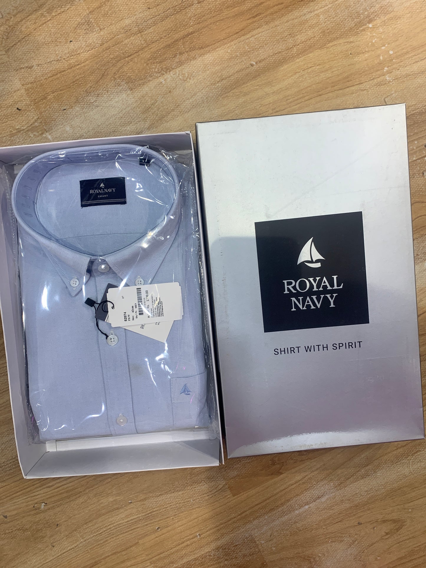 ROYAL NAVY Shirt Full Sleeve Sky Colour 5116183134