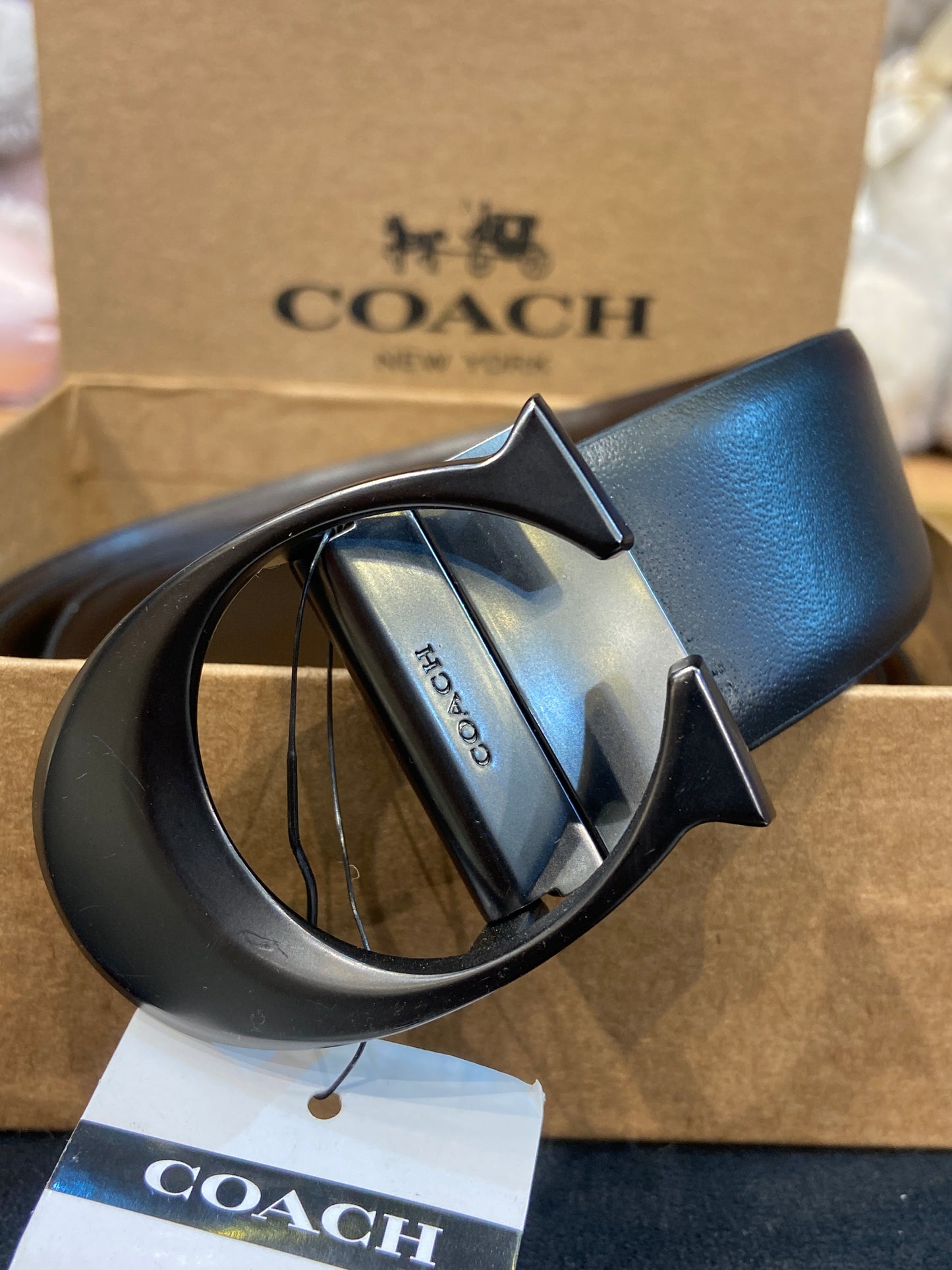 AOC Black Colour With Black Matt Buckle Men’s Belt 988614