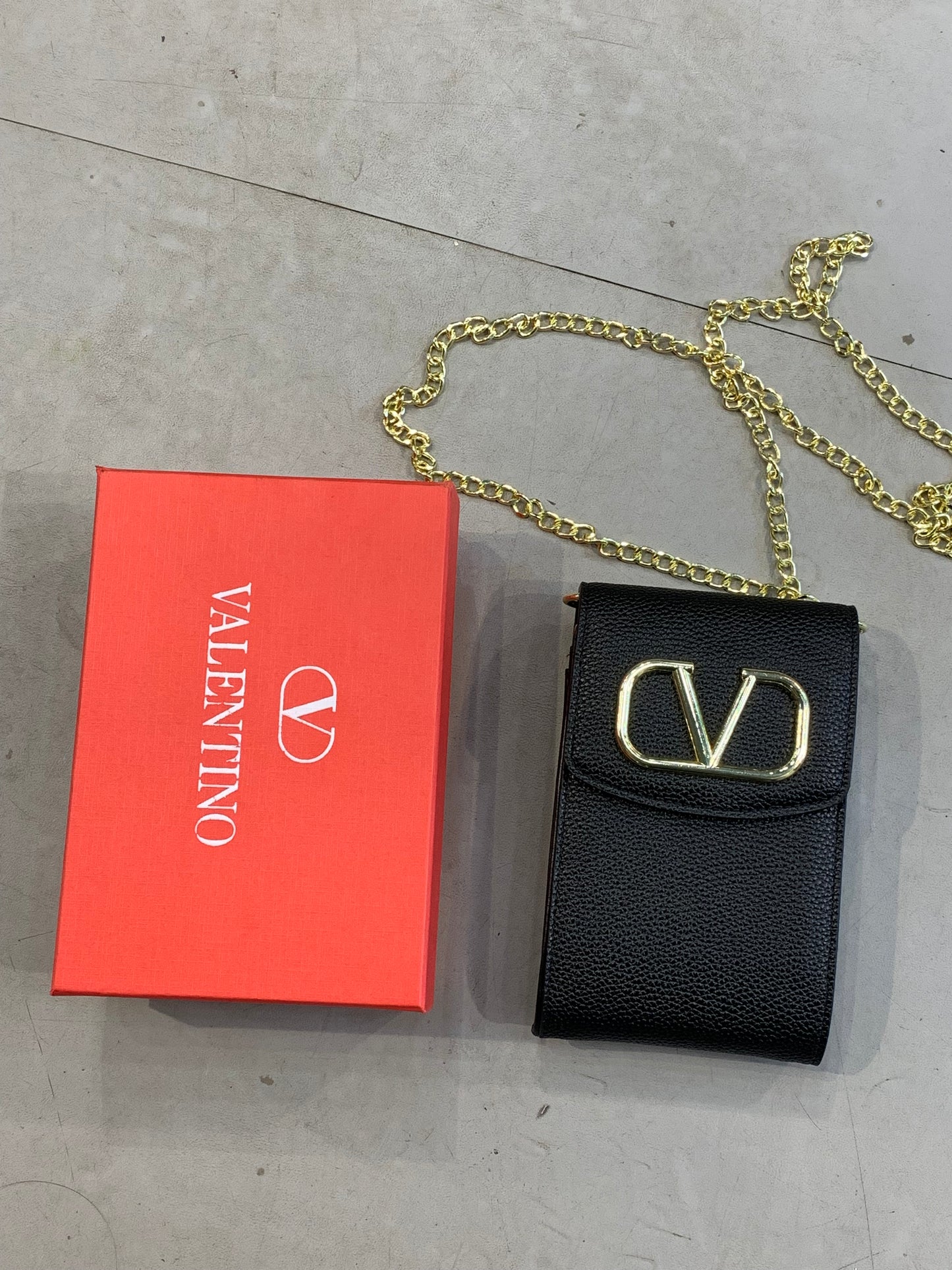 LAV VAL Black Protective Smartphone Wallet Bag Crossbody Bag, for Men & Women 6813