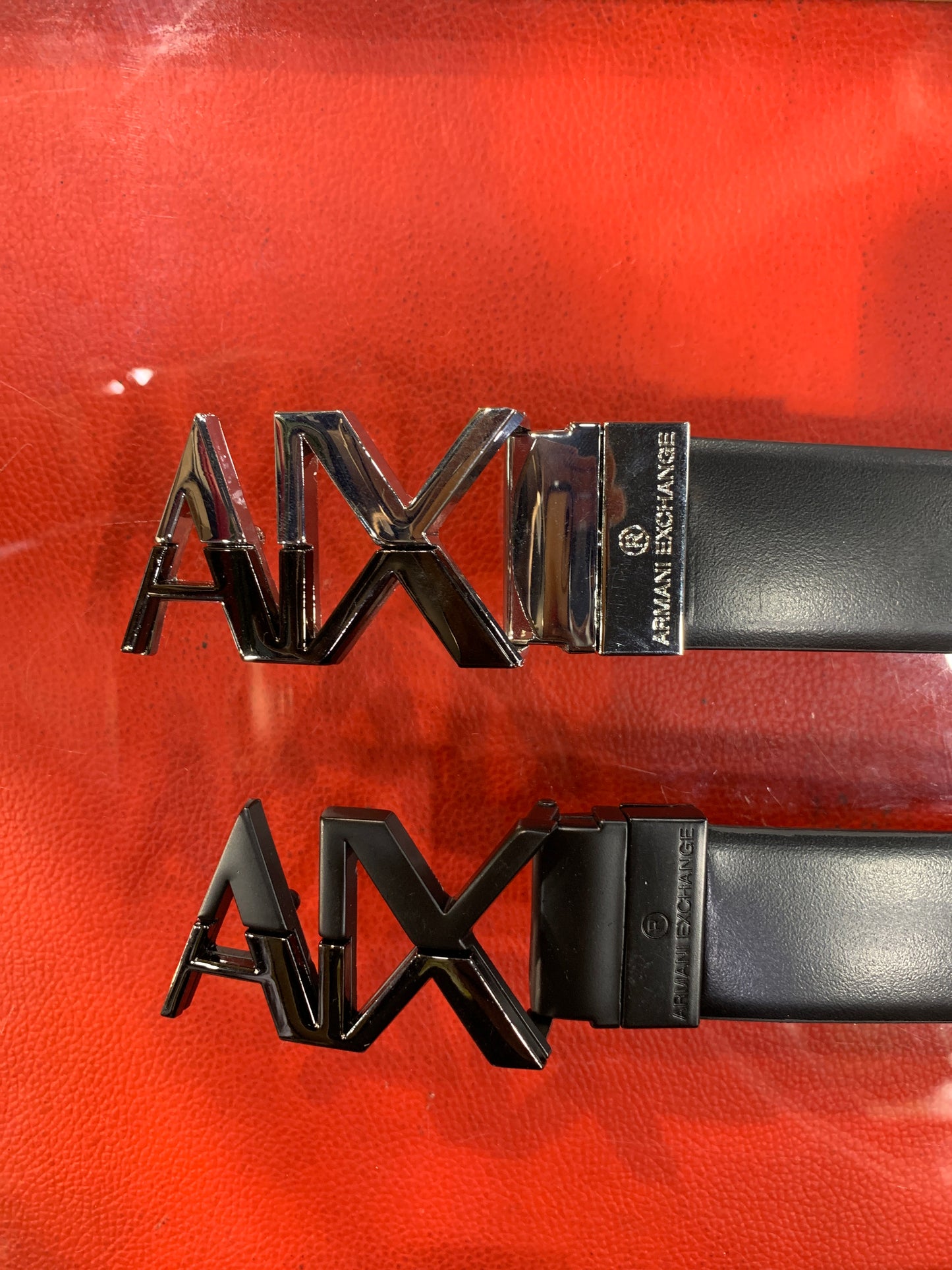 Mra AIX Logo Buckle Leather Surplus Men’s Belts 989239
