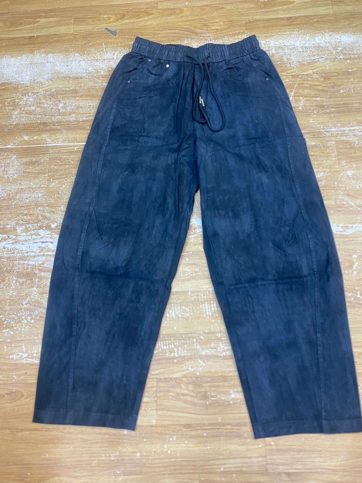 Handian 1979 Black Grey Faded Colour Baggy Fit Jogger Pant HD-6703