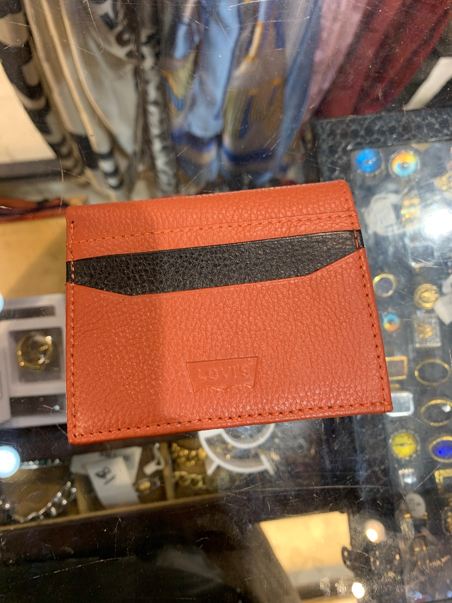 VEL Genuine Leather Rust Colour Men Unisex Women Card Holder