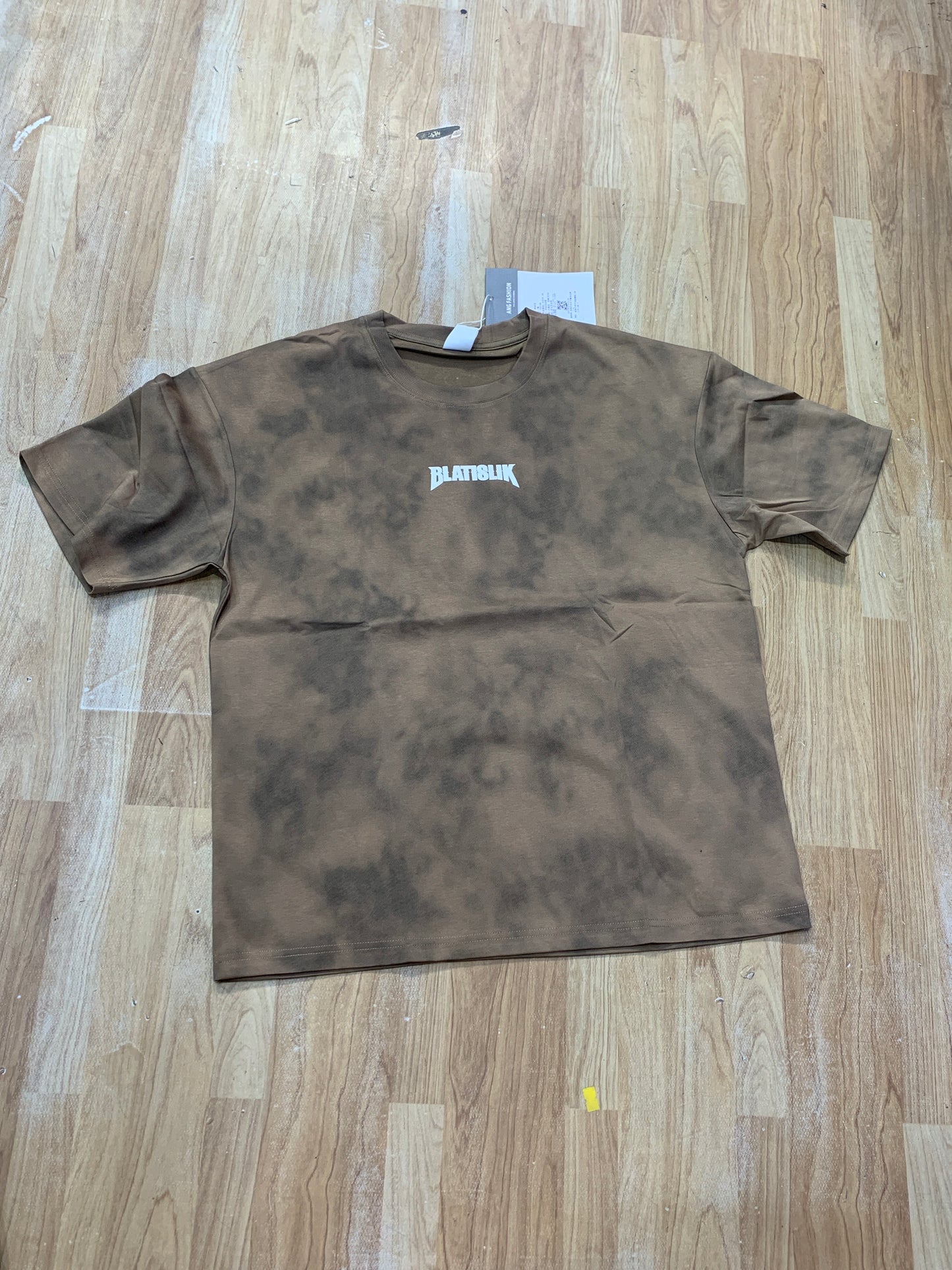 Fashion Tshirt Brown Black Shade Colour Blatislik Back Print 109108