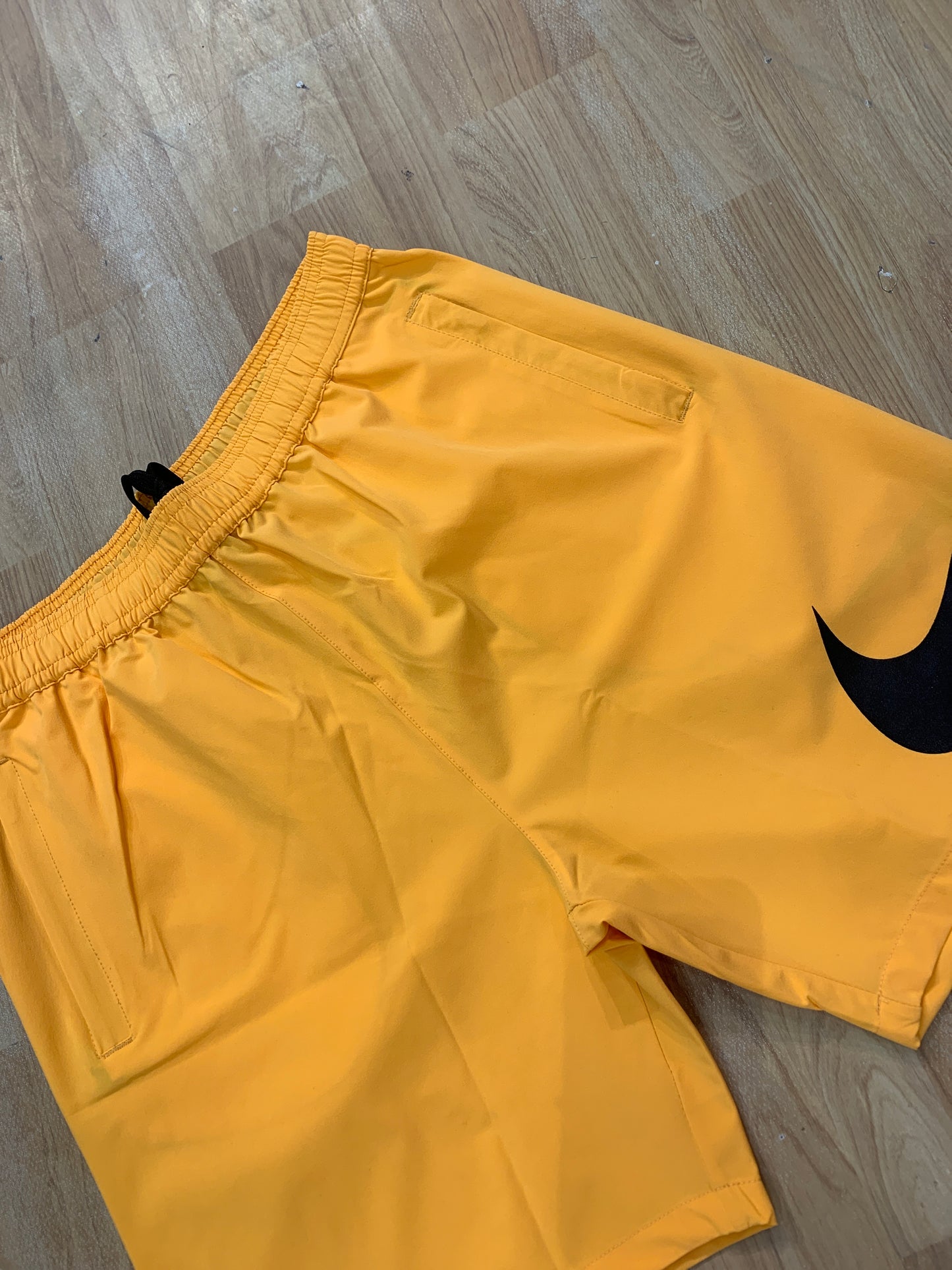 Light Orange Colour NK KIN NS Lycra Shorts Black Tick 988645