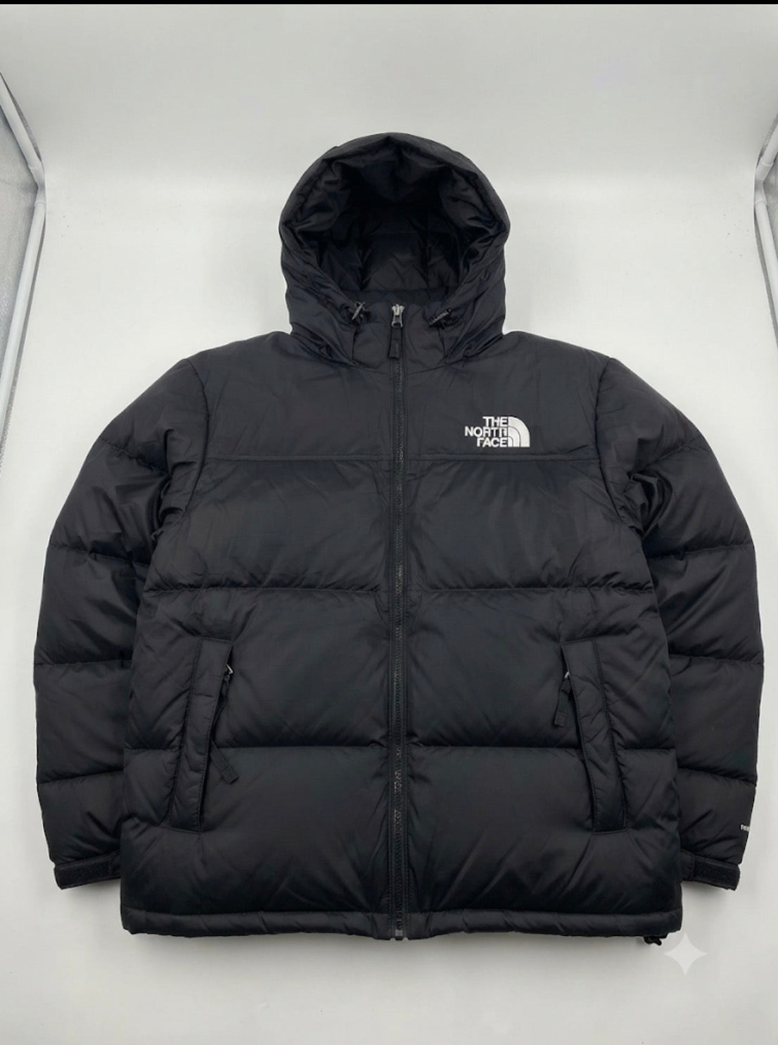 North Face Black Colour Puffer Hoodie Unisex Jacket 9296-A