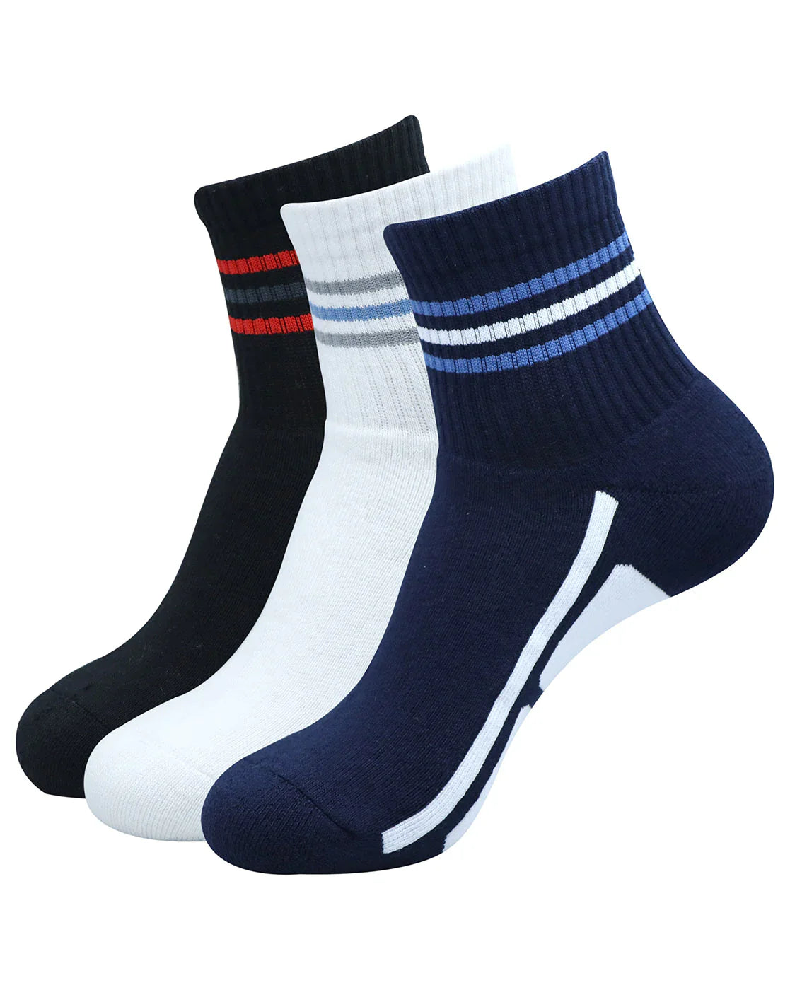 BALENZIA HIGH ANKLE SOCKS FOR MEN (PACK OF 3 PAIRS/1U)- SPORTS SOCKS